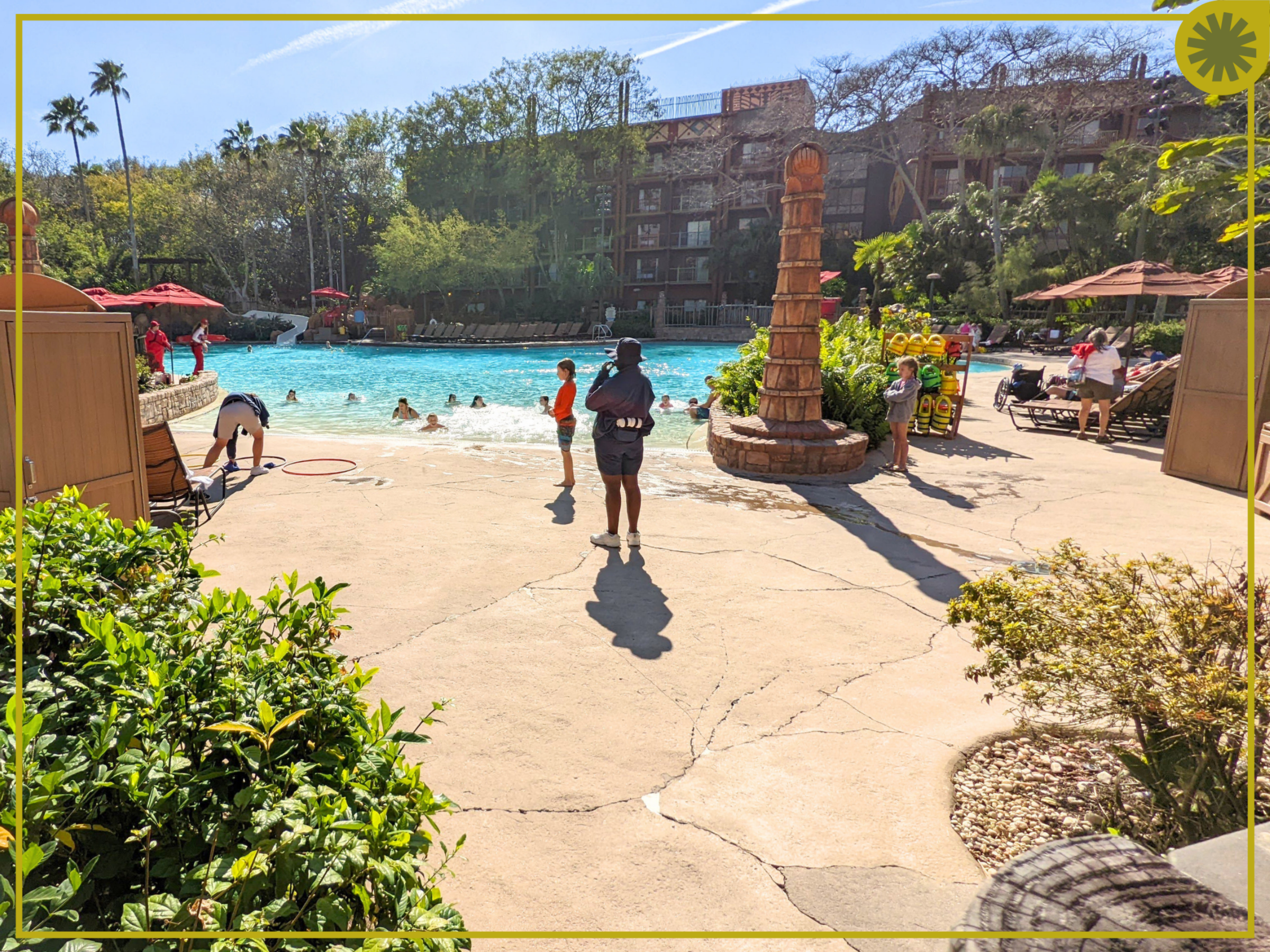 Disney's Animal Kingdom Lodge Resort Jambo House Poolside Activities Uzima Springs Pool