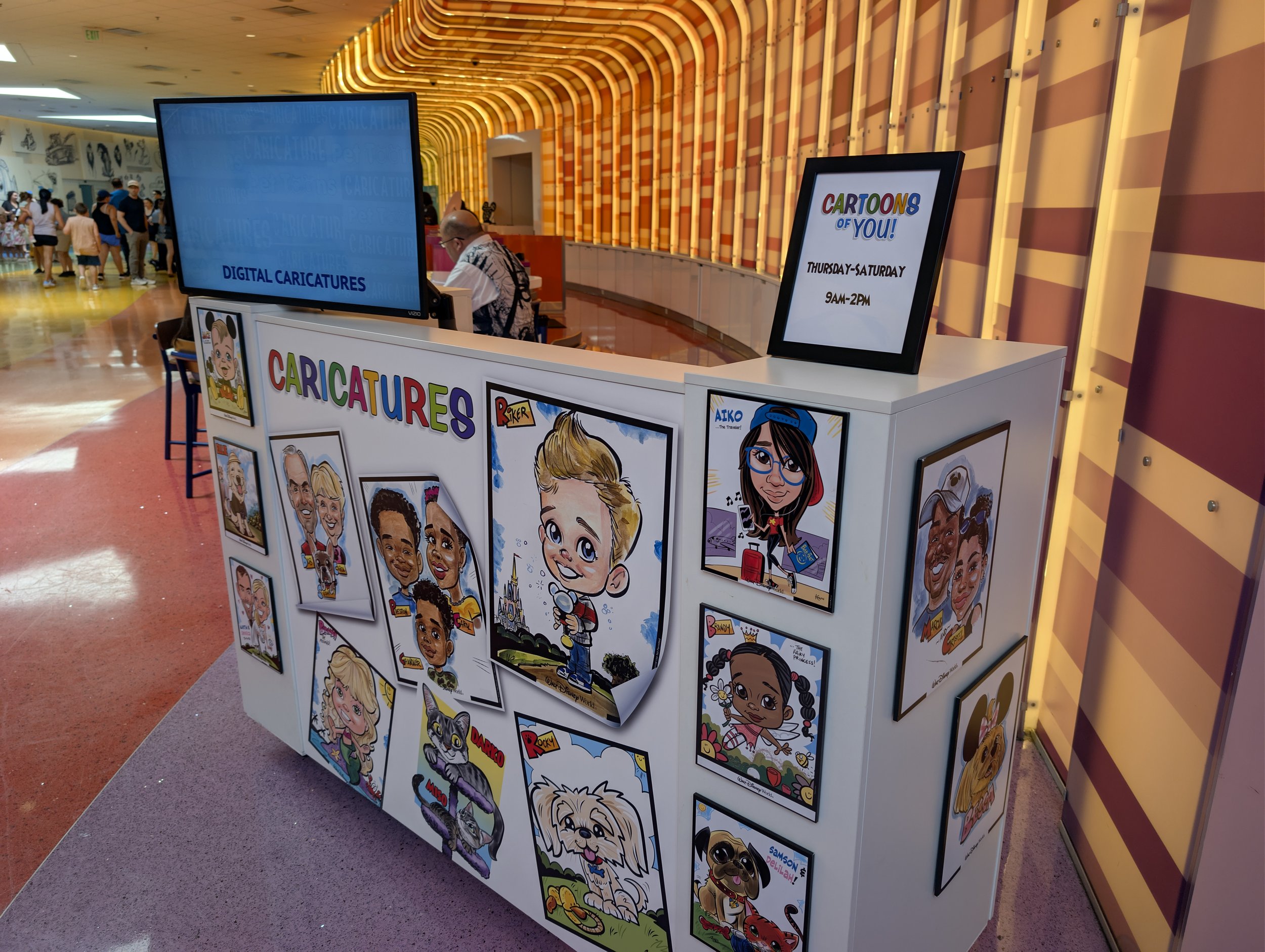 Disney's Art of Animation Resort Cartoons of You Caricatures Activity