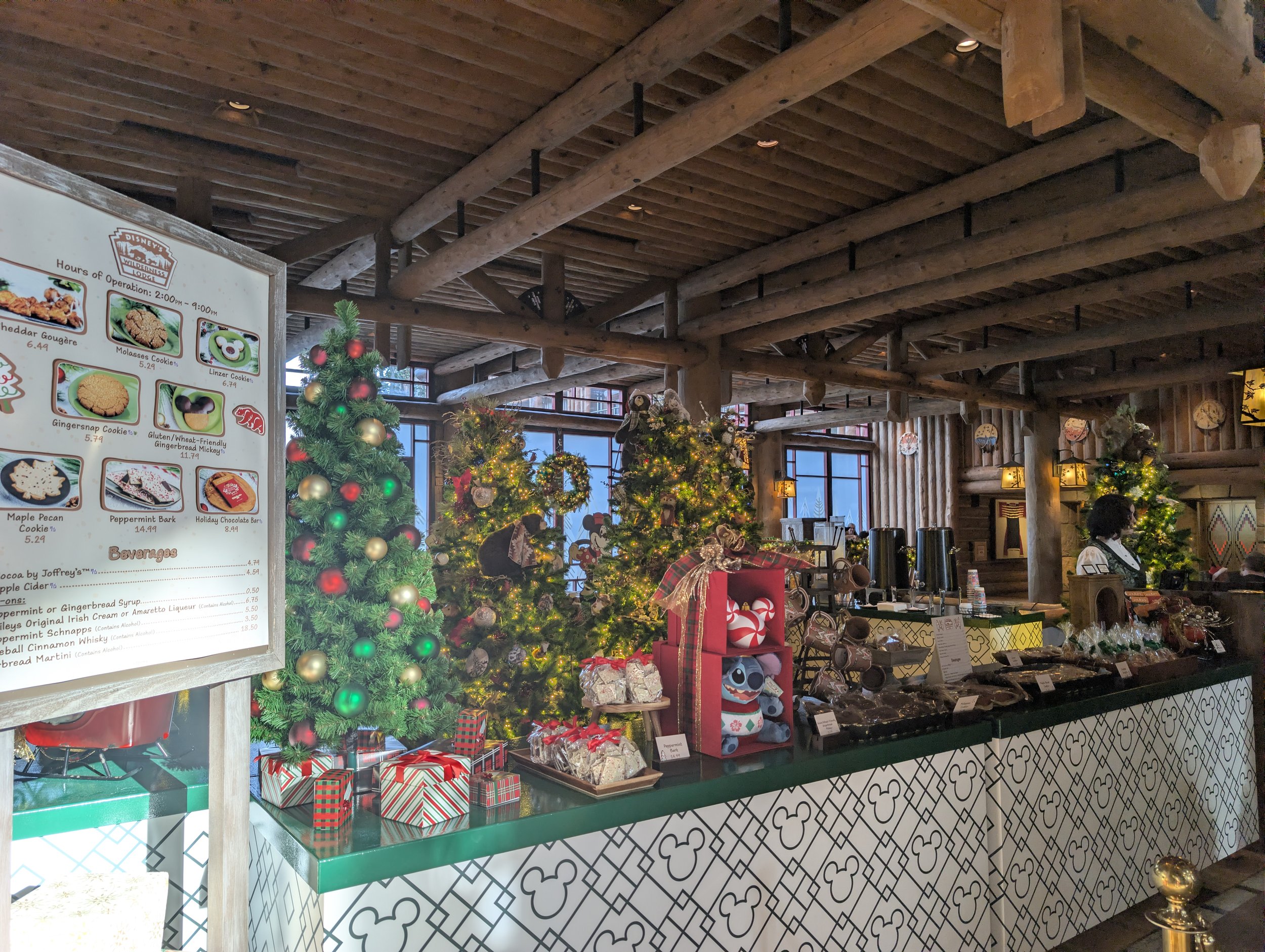 Disney's Wilderness Lodge Resort Gingerbread Holiday Pop-Up Treat Shop Cabin Display Christmas Seasonal