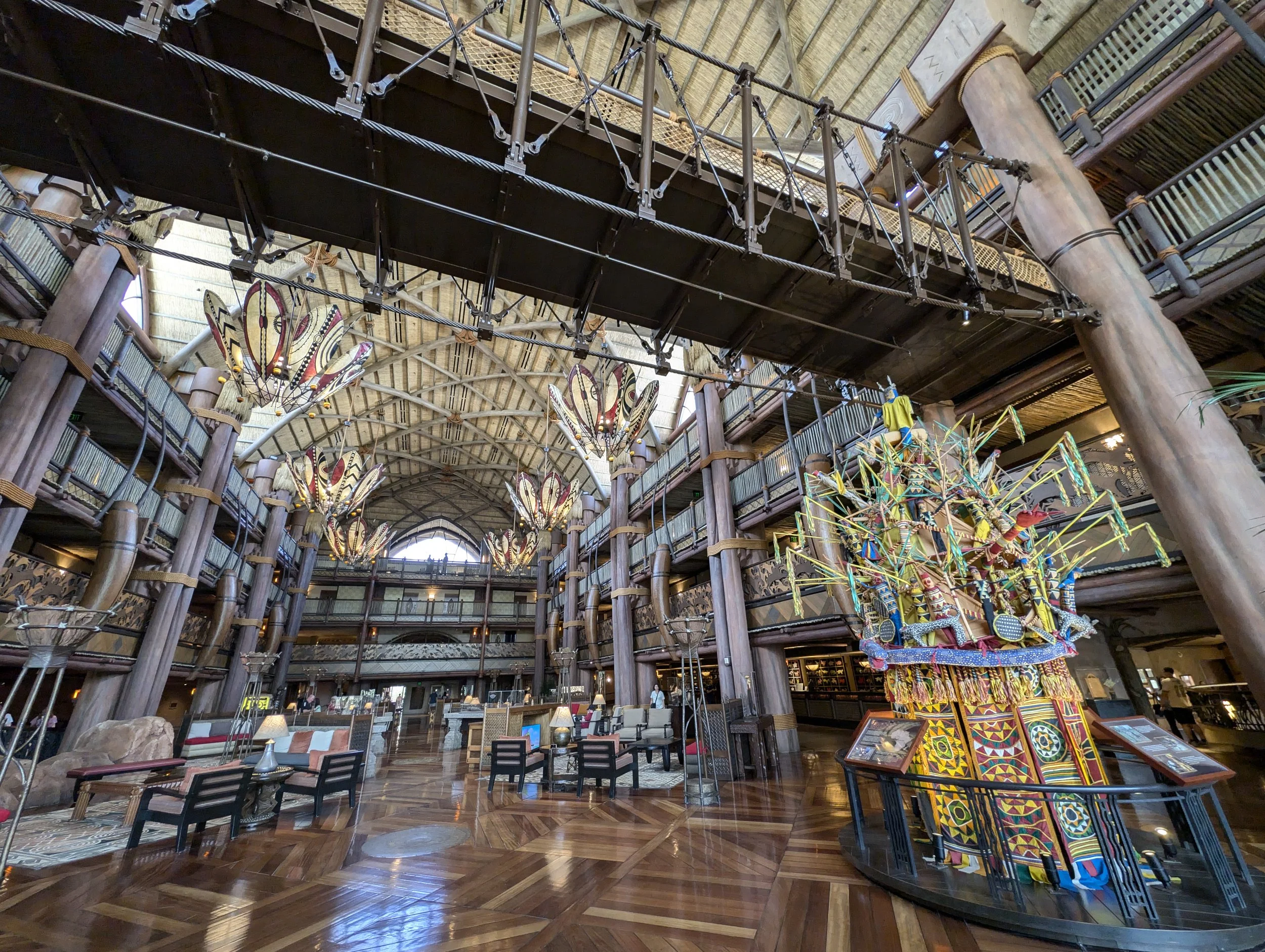 Disney's Animal Kingdom Lodge Jambo House Maasai Bridge Lobby