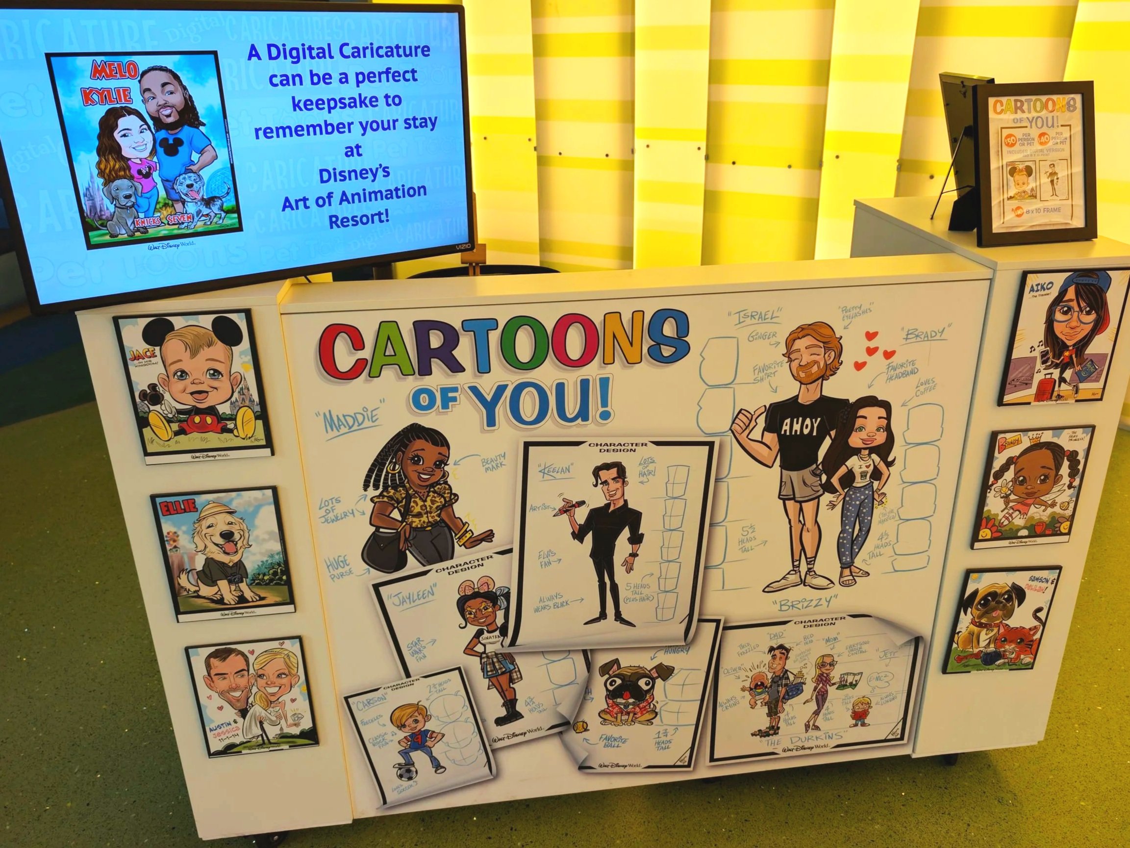 Disney's Art of Animation Resort Cartoons of You Caricatures Activity