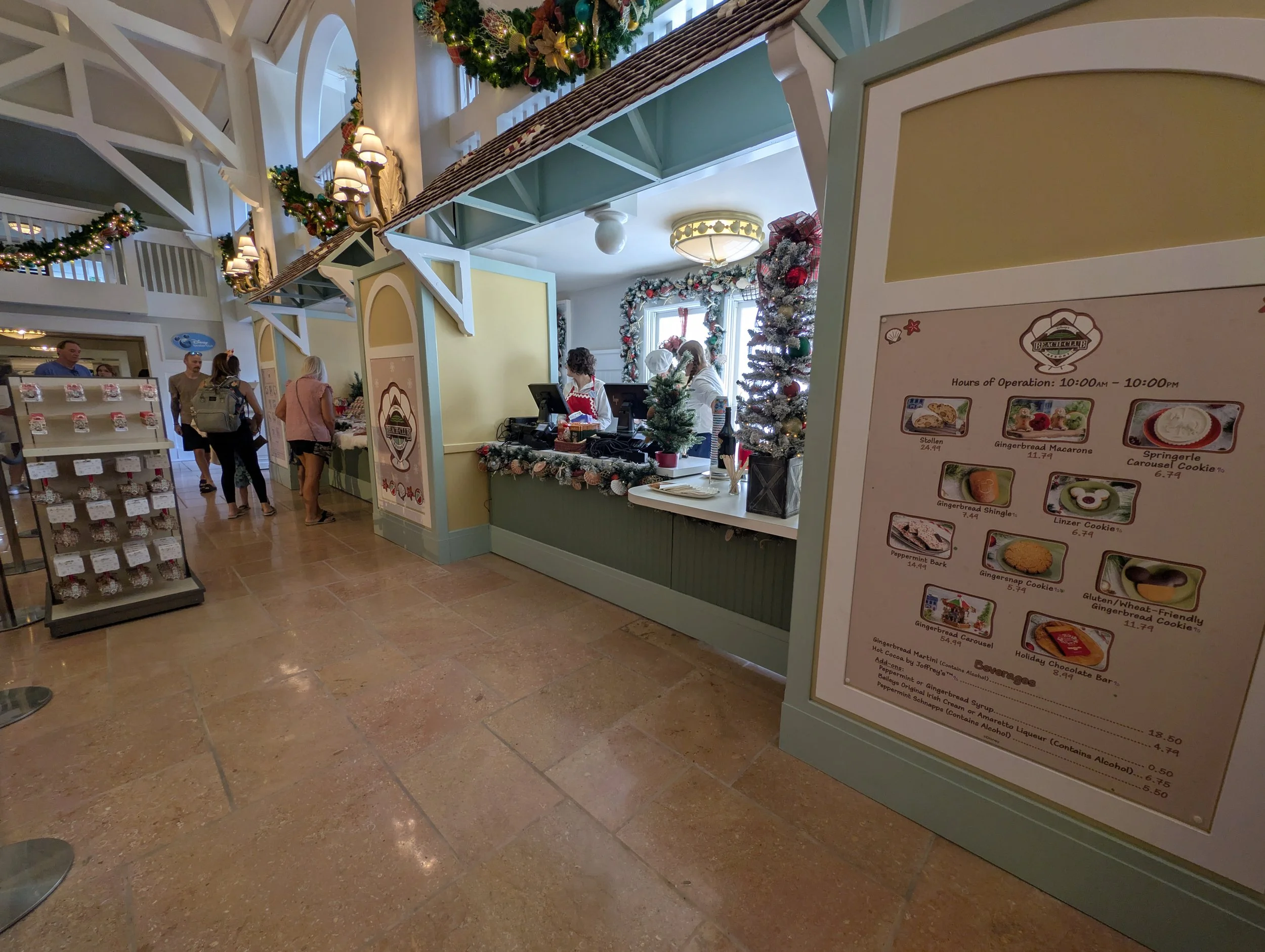 Disney's Beach Club Resort Gingerbread Treat Pop-Up Shop Christmas Seasonal