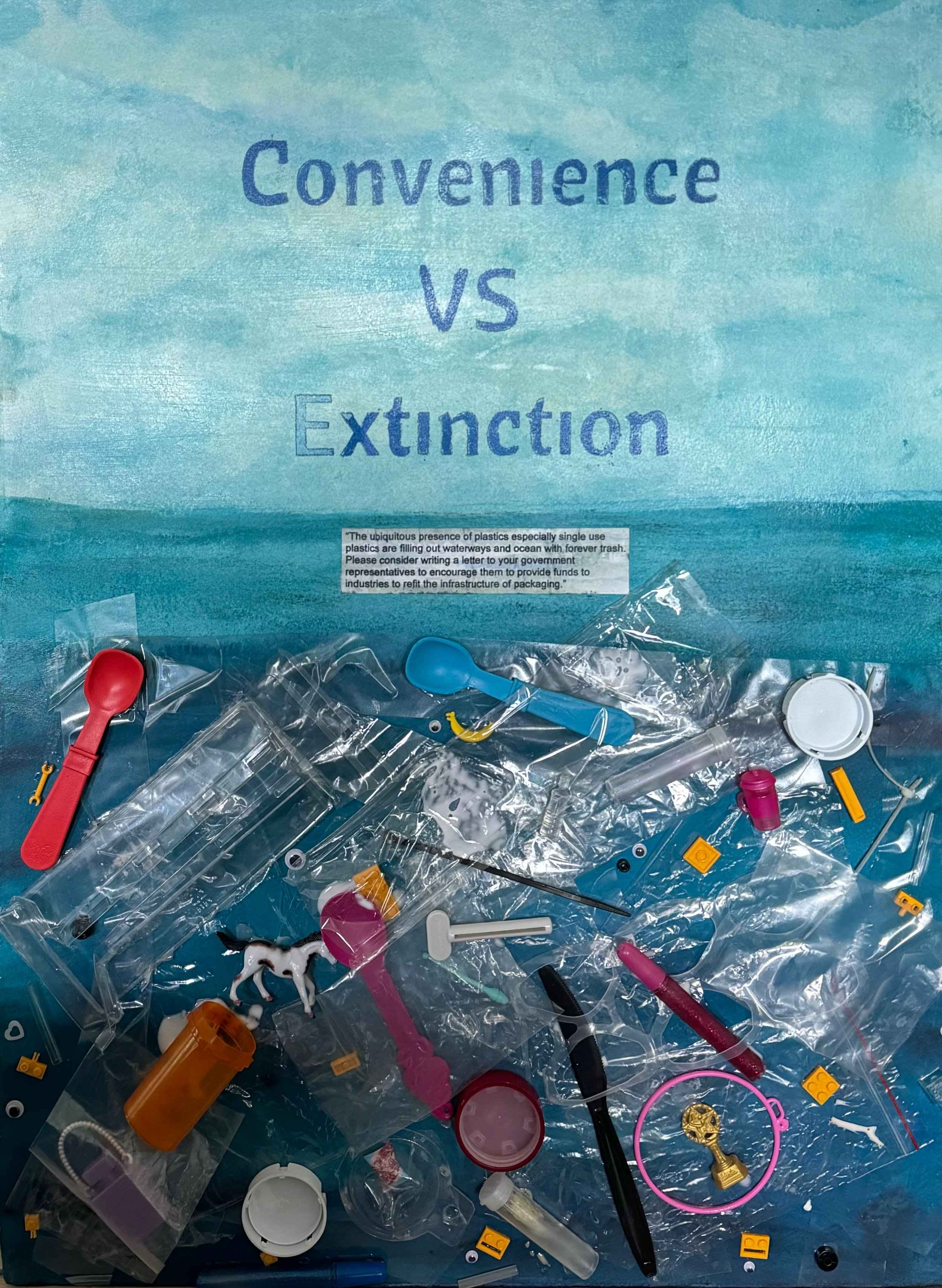 TomczeszynConveniencevsExtinction.2.watercolorwithtrash.30x22..jpeg