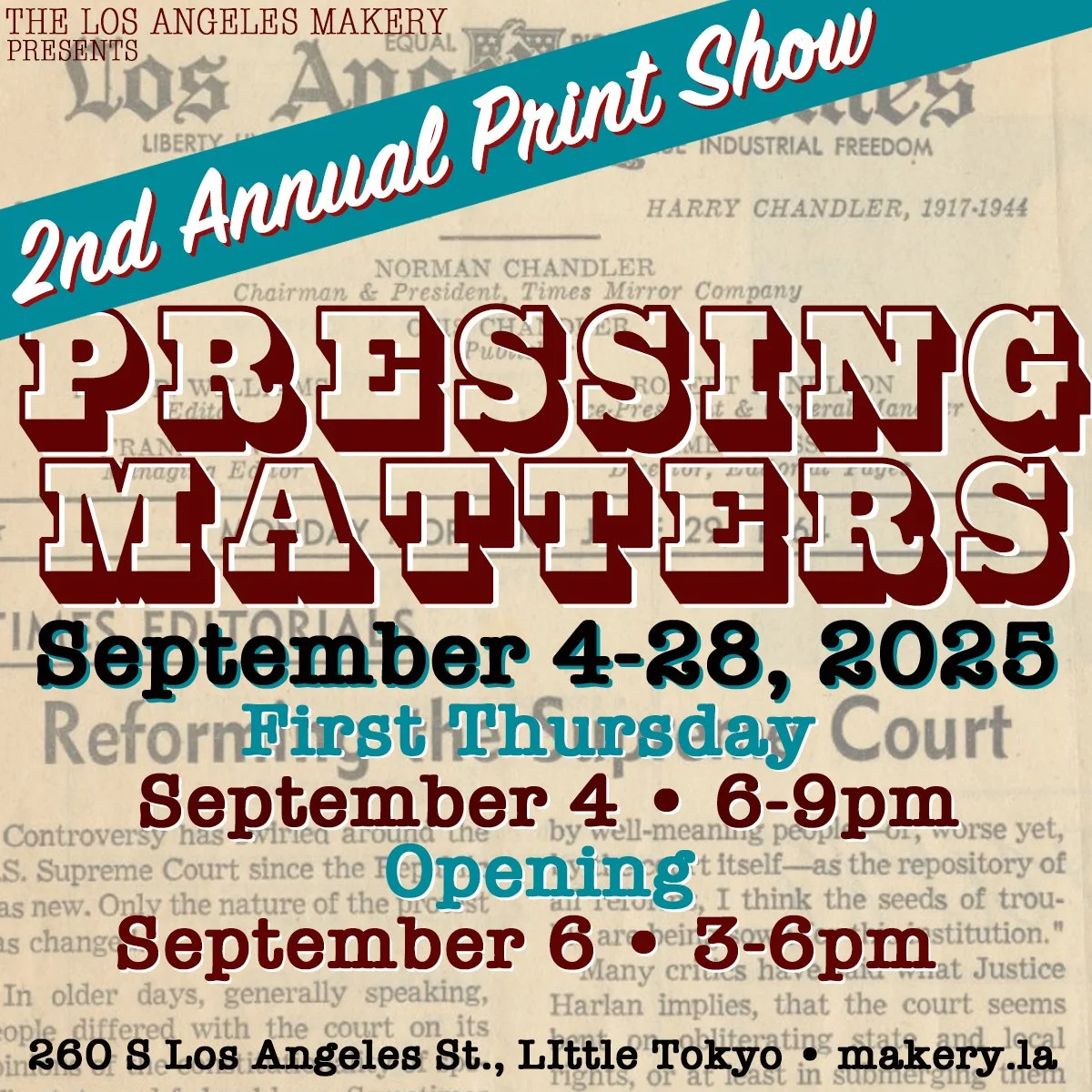Pressing Matters Artist Talk