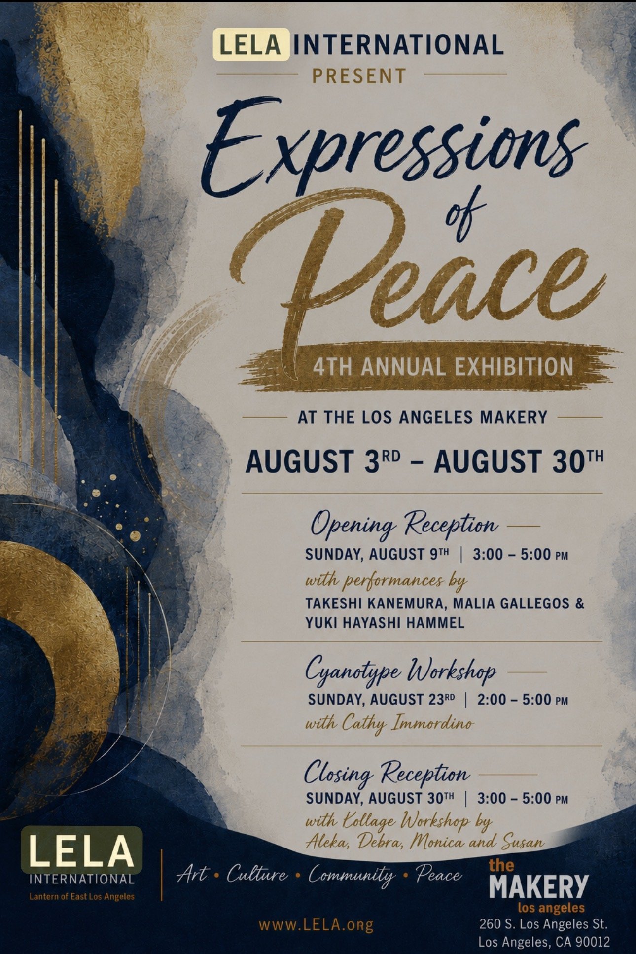 LELA’s Expressions of Peace Closing