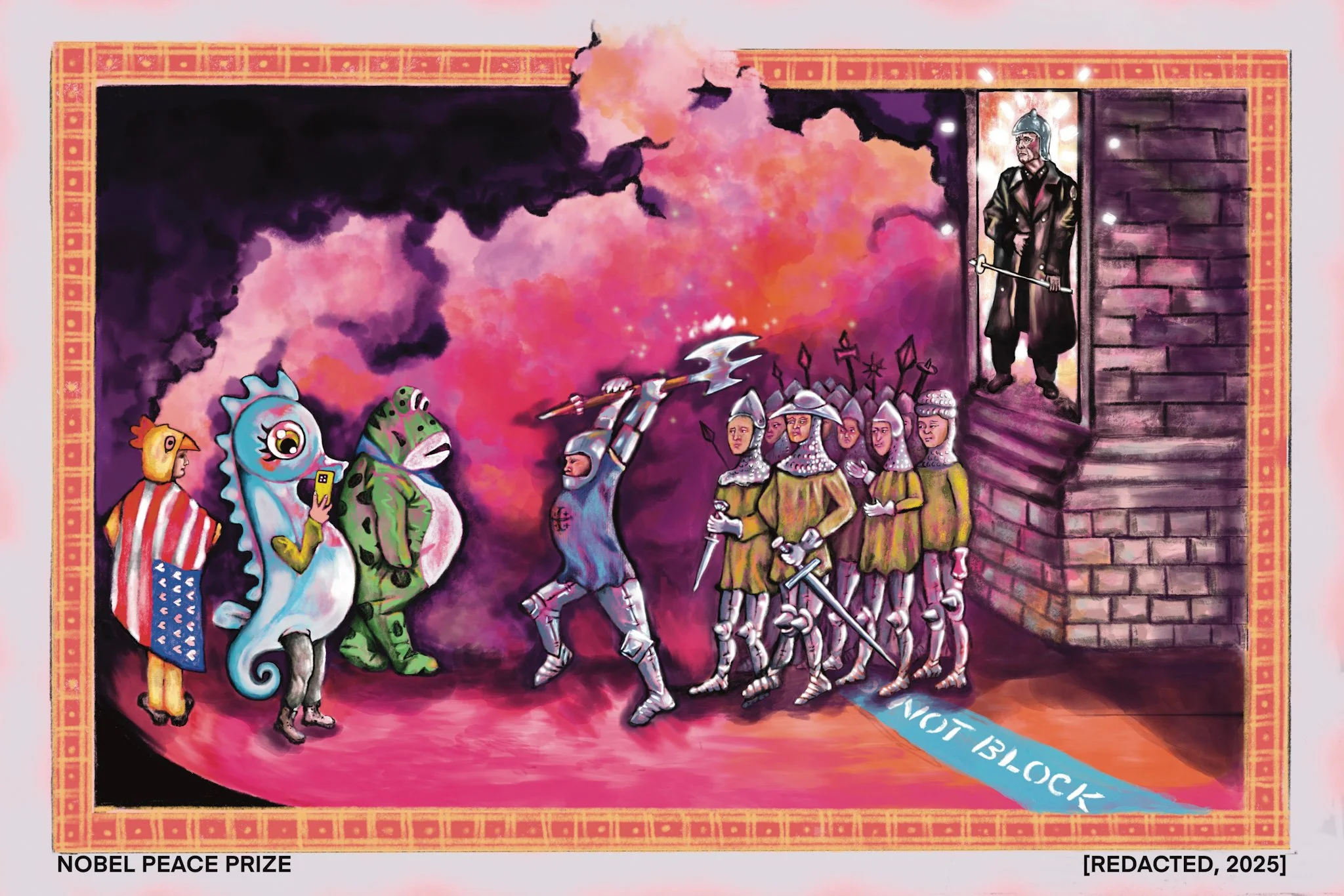 "Nobel Peace Prize (Portland vs Bovino)" by Redacted