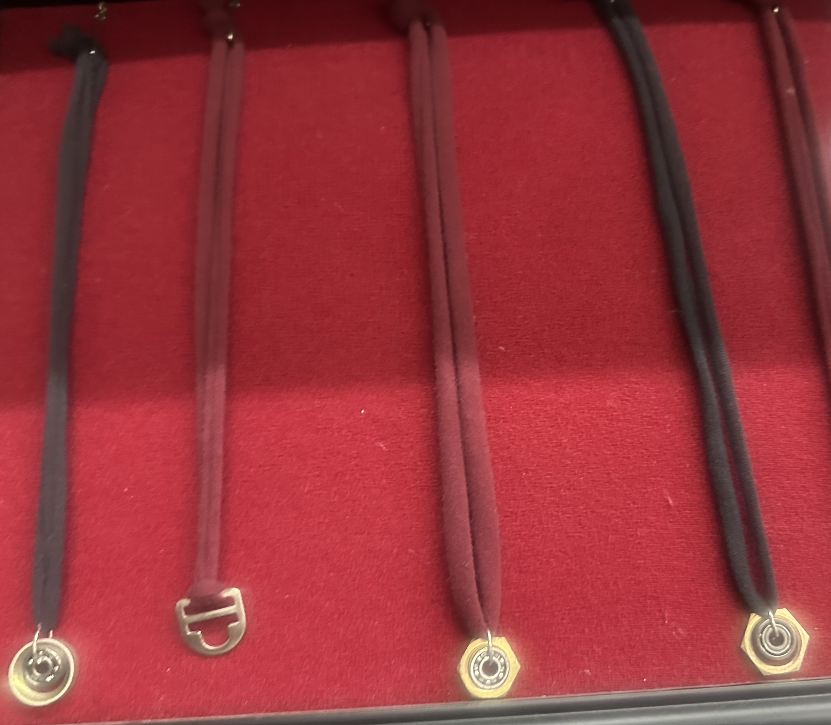 Fabric & Metal Necklaces – by A. Laura Brody