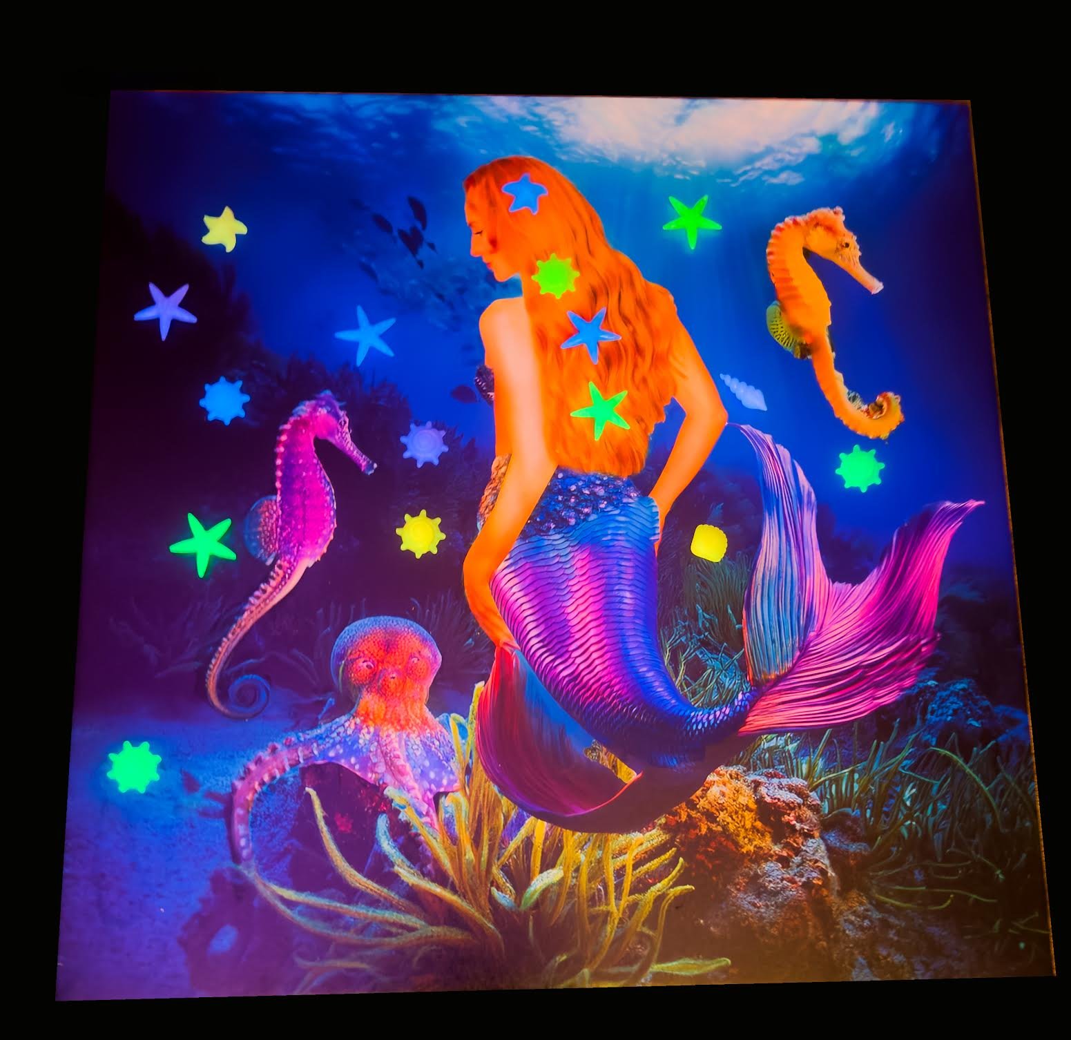 "Ariana The Mermaid and Sea Horses" by Joanne Chase Mattillo