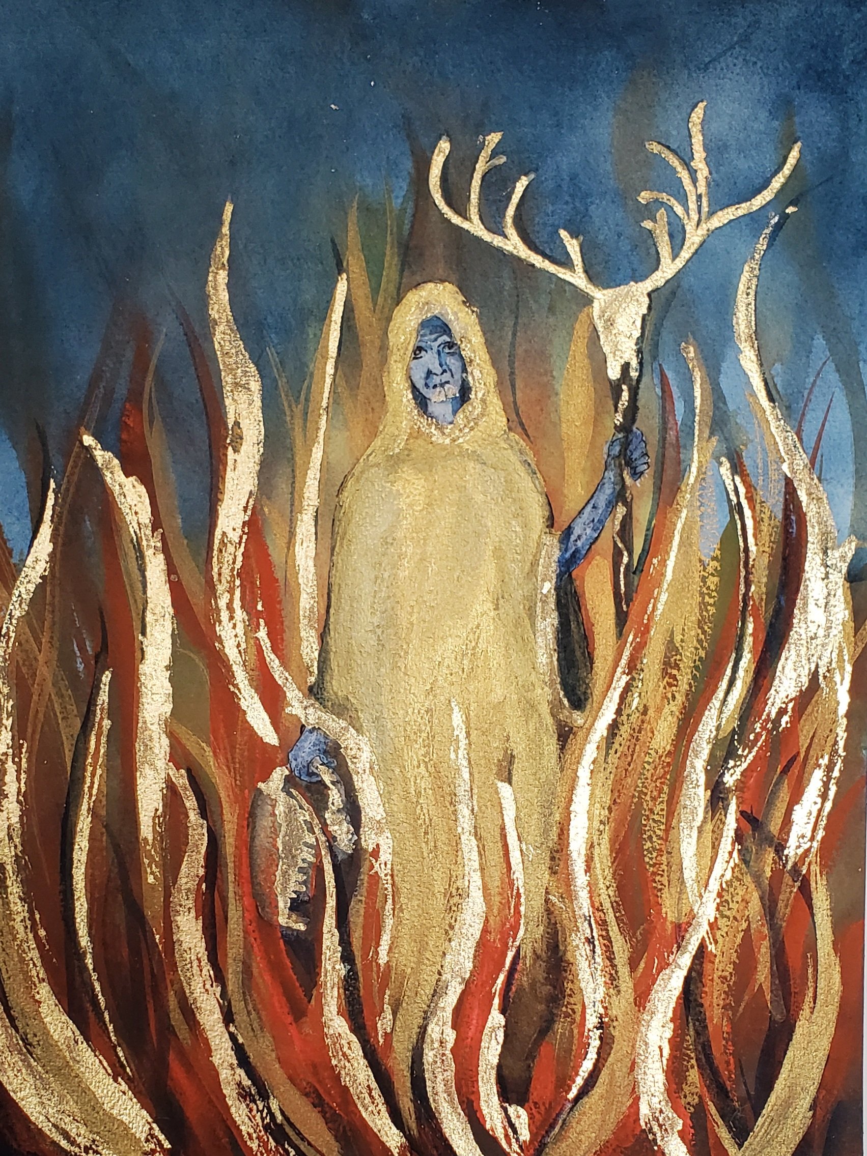 Tomczeszyn.The CalleachbringswinterthrutheSamhainfires.watercoloronpapermountedonwood.16- x12-$300. copy.jpeg