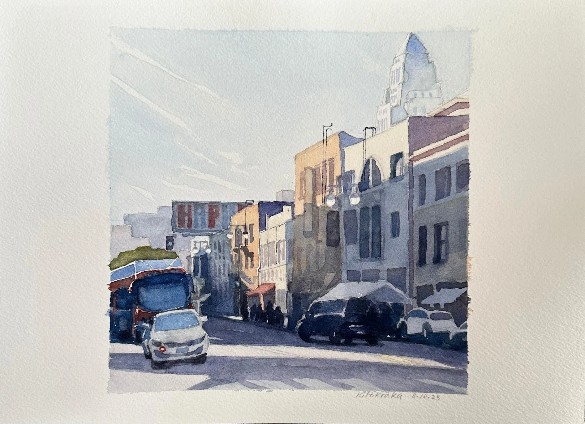 "Little Tokyo Street Scene" by Karen Pokraka