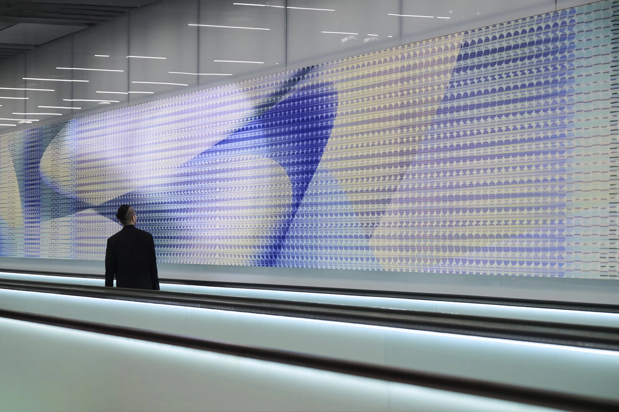 Tech Island - Installation at Taoyuan International Airport in Taiwan. Gate D16.  © YEN TING CHO Studio. Photo credit: Han Yueh Liang