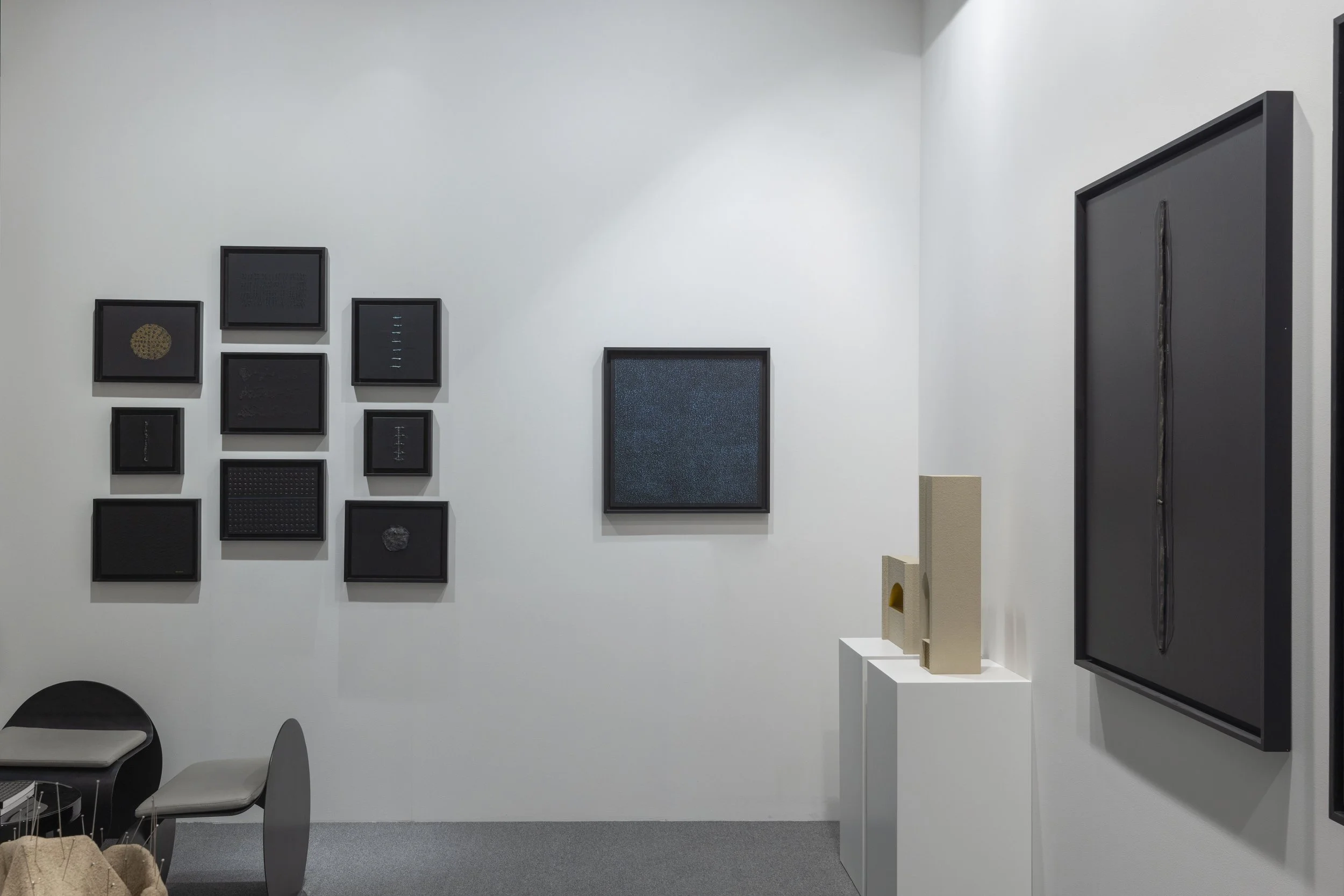 Abu Dhabi Art Fair, AWL Gallery shows a curatorial presentation ‘Excavations of the Moment’ - works of Catalan artist Enric Ansesa. Photo credit: Seeing Things Photography & Film