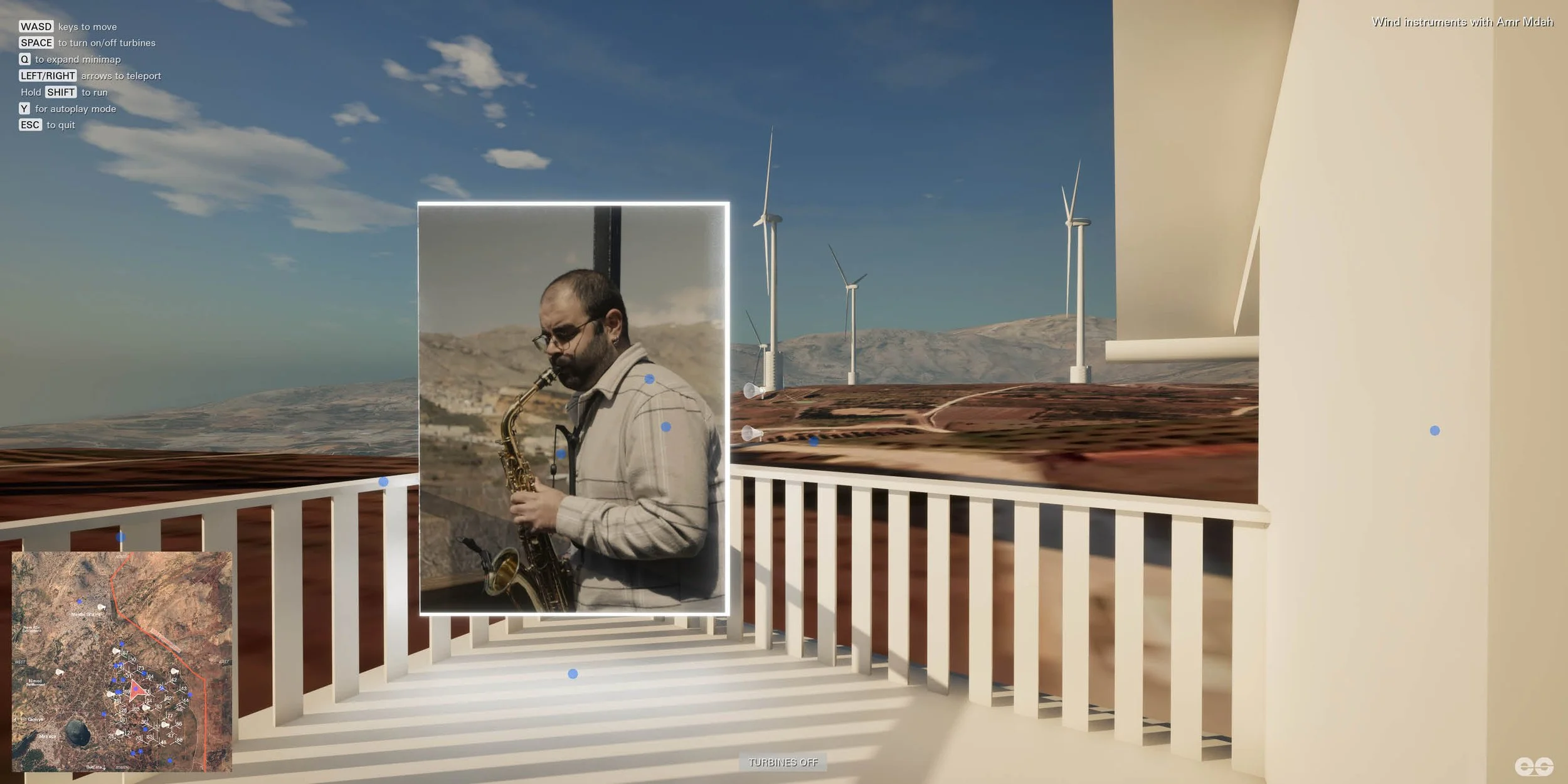 Zifzafa, 2024. Image from video-game simulation, 2025. Image courtesy of Lawrence Abu Hamdan