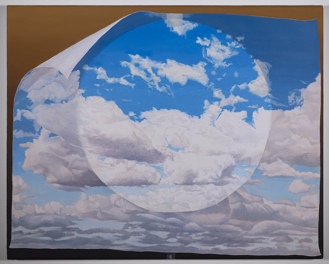 skylight , 2023, oil on canvas, 16 x 20 inches (40 x 50 cm)