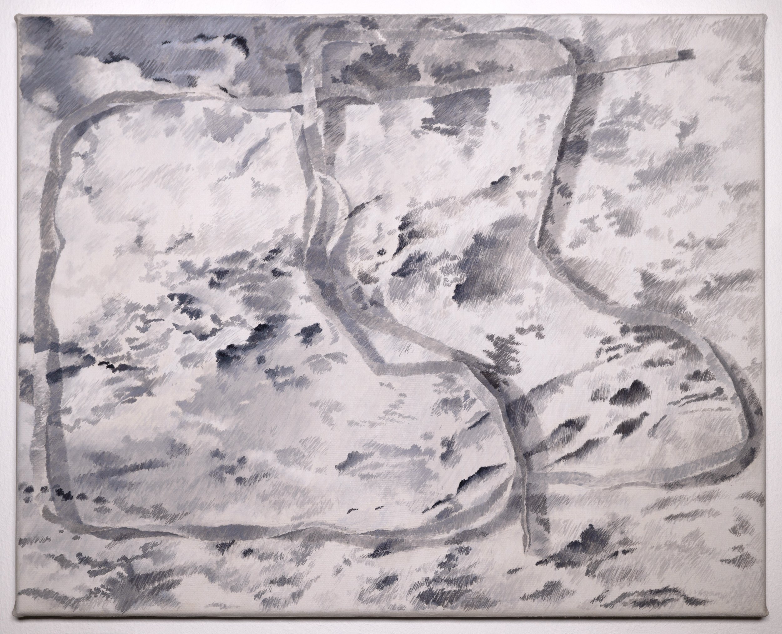   Treads Lightly , 2025, oil on canvas, 16 x 19.5 inches (40 x 50 cm) 