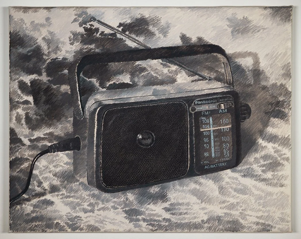   Tunes , 2025, oil on canvas, 16 x 19.5 inches (40 x 50 cm) 