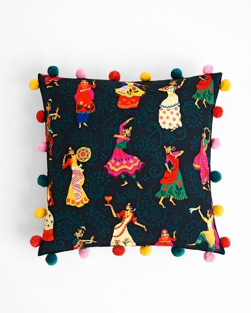 03. Chumbak "Classics Dancing Queens" Cushion Cover