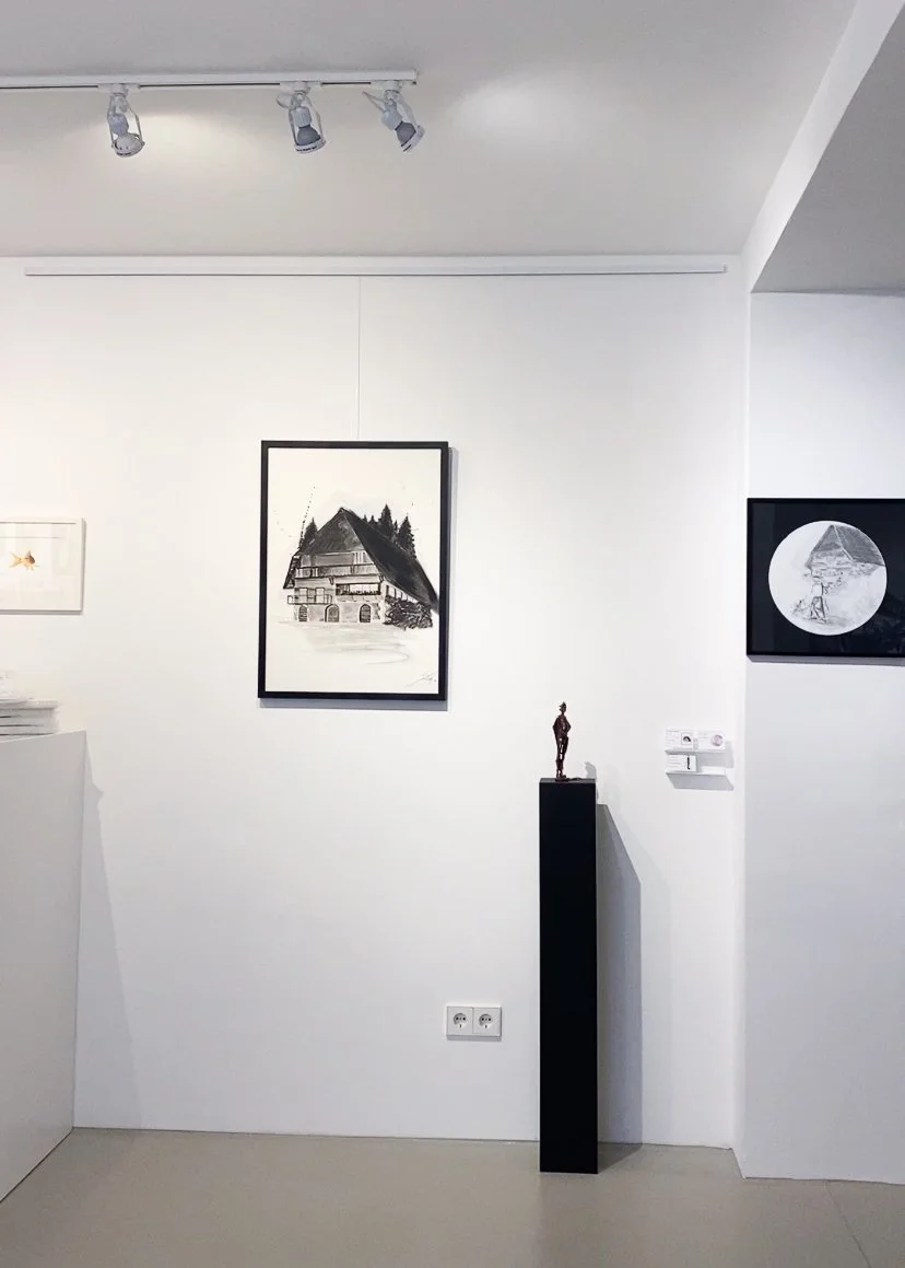 Der Heimatbauernhof gerahmt 50x70cm