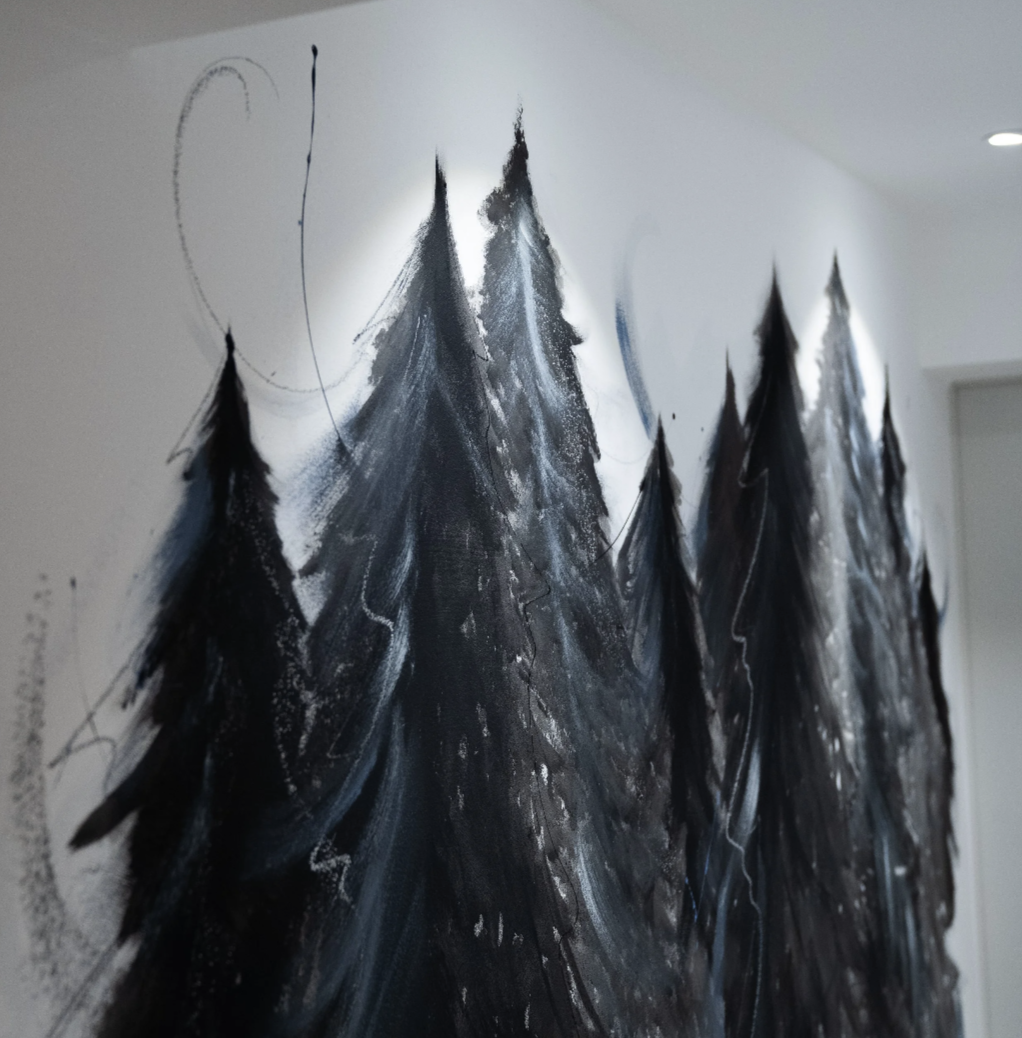 Wallpainting Bauernhof Schwarzwald