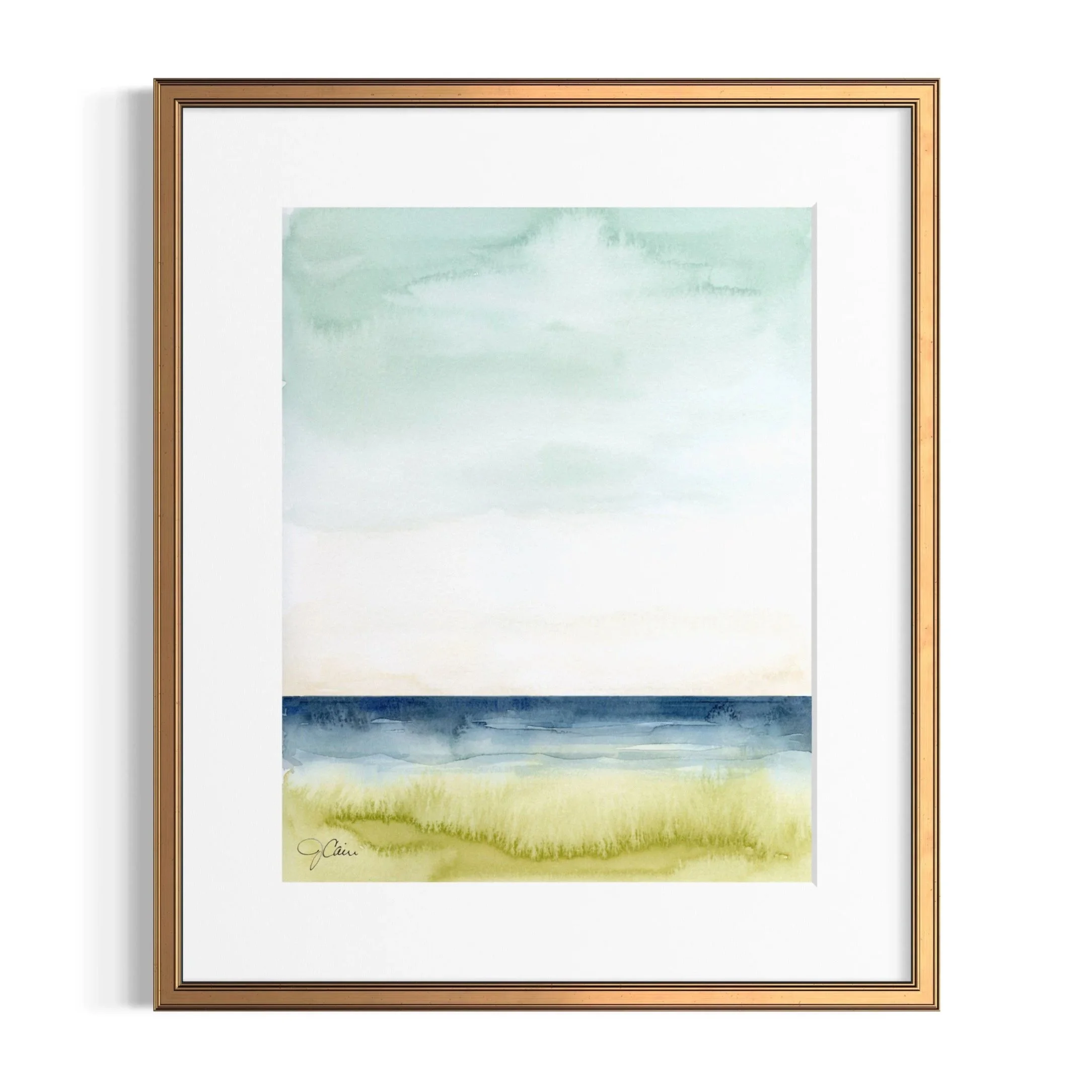 "Seascape Sky" Art Print