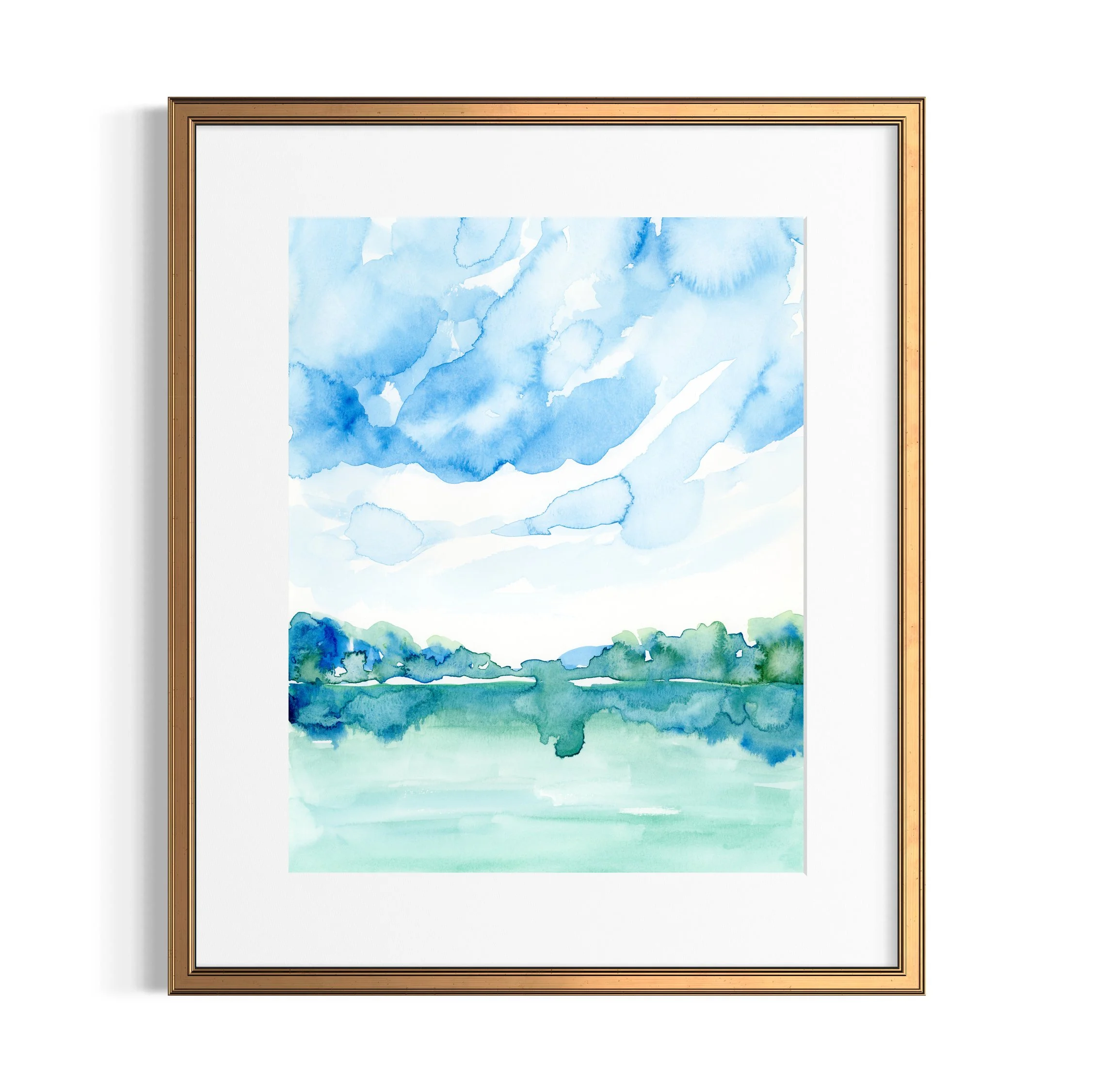 "Glass Lake" Art Print