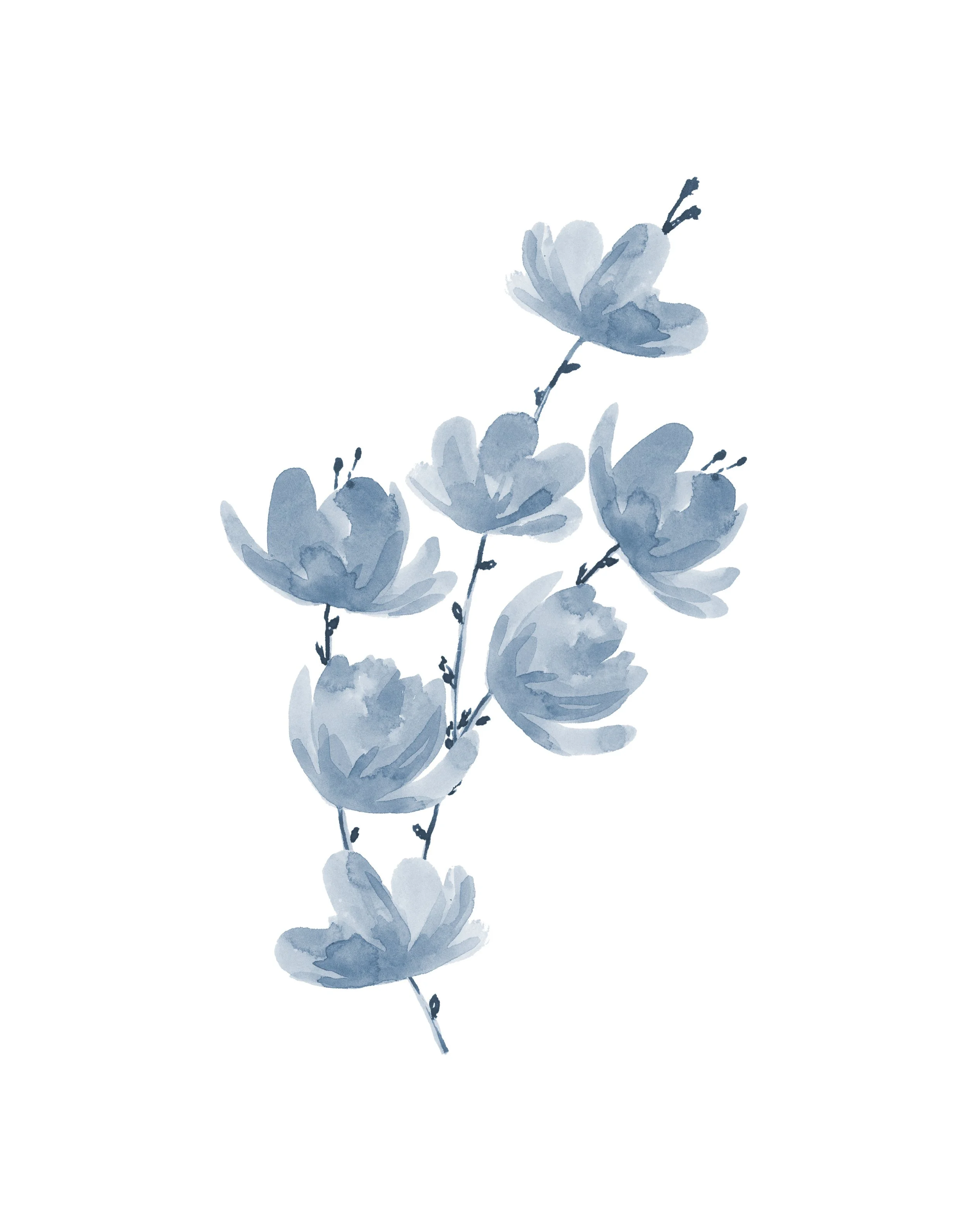 Monochromatic flowers blue cluster copy.jpg
