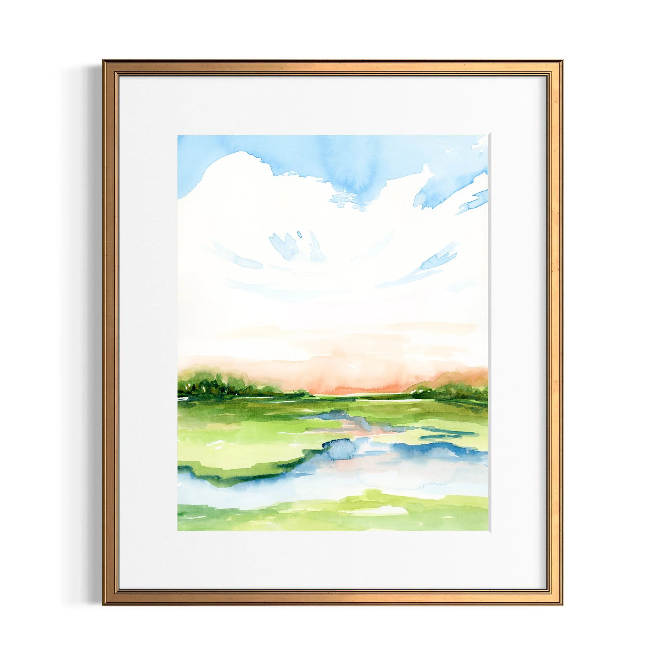 "Mid Summer Marsh" Art Print