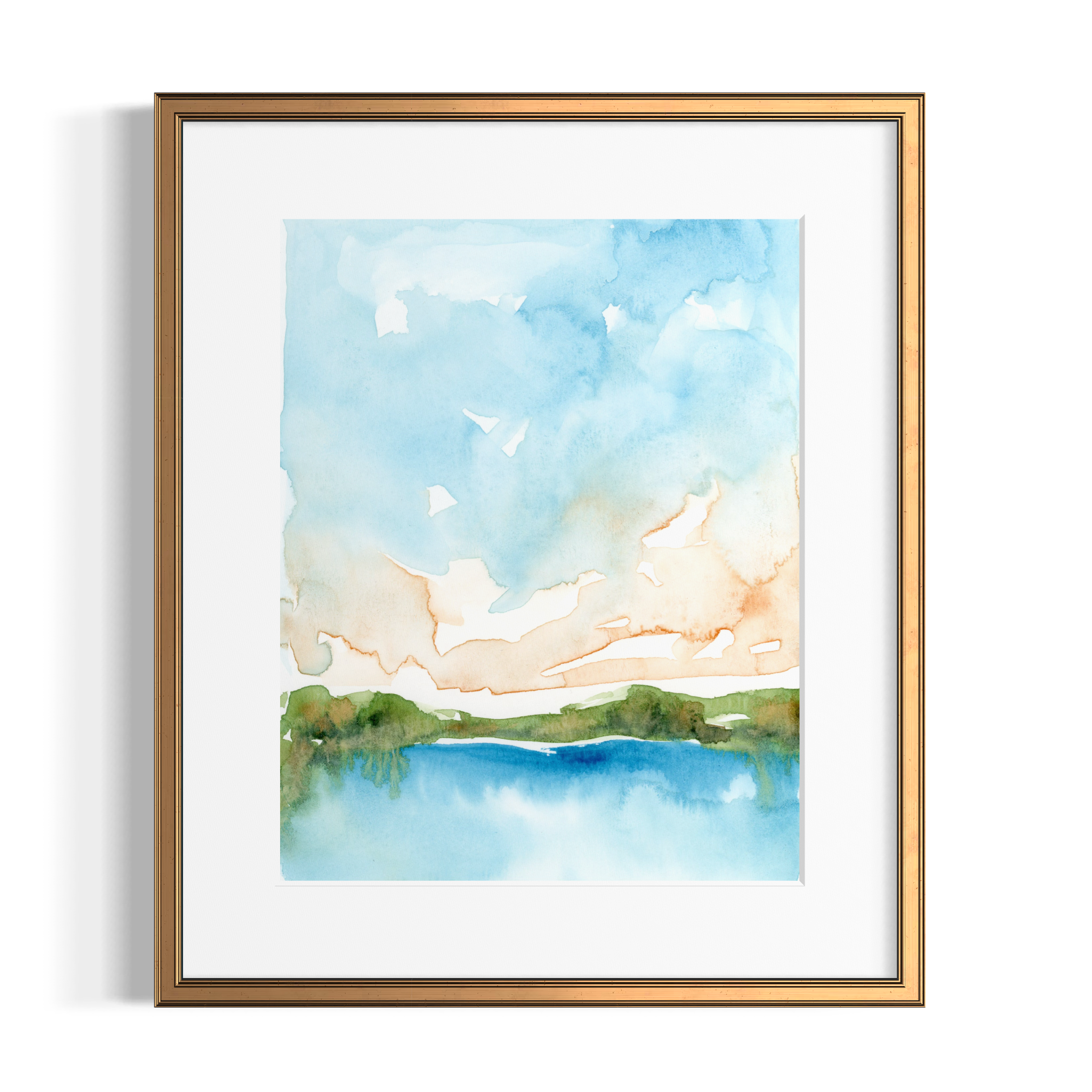 Coastal Sunset Painting "Golden Hour" Art
