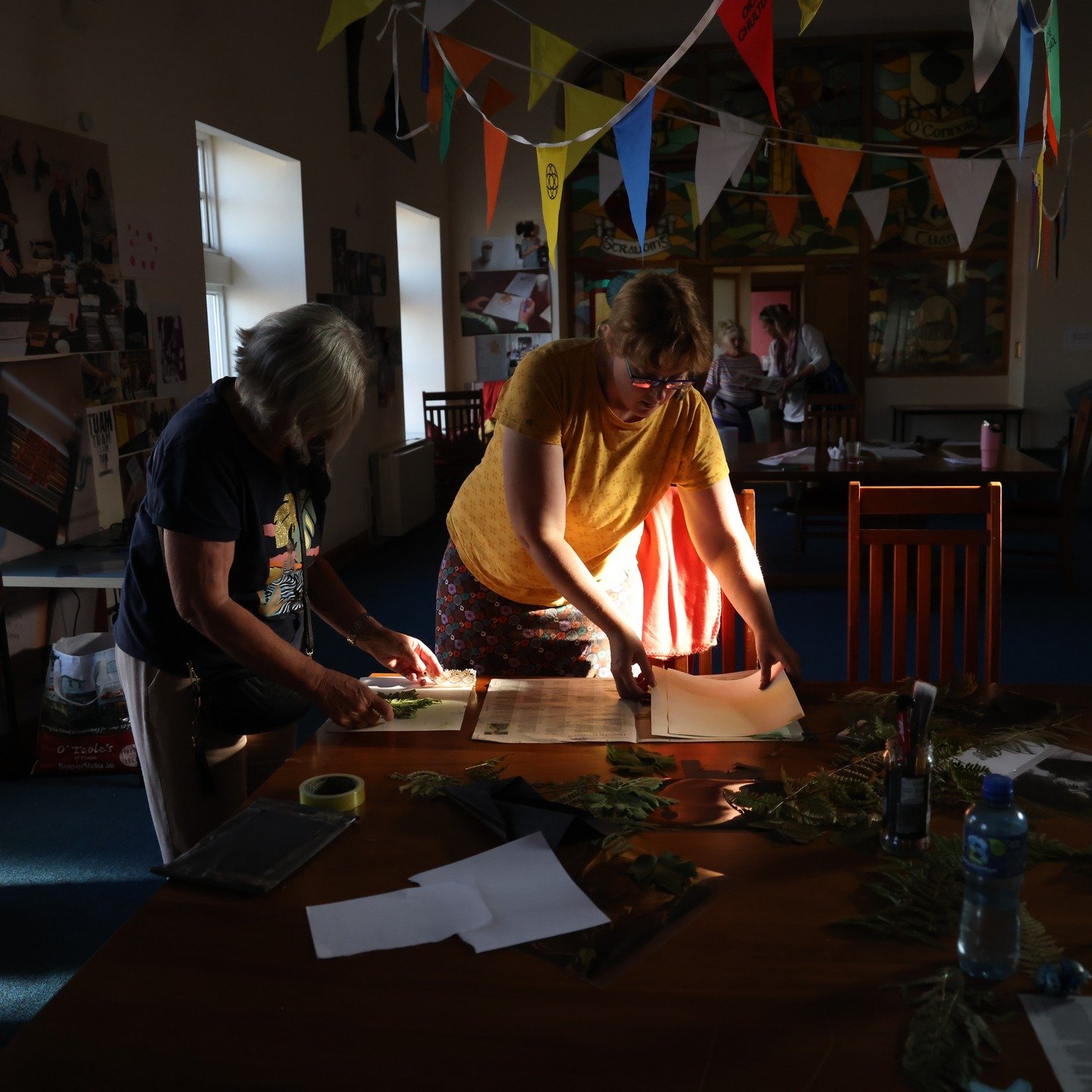 During Culture night last September Tuam Town hall was a real hive of activity. 

I got the opportunity to run a cyanotype printmaking workshop for all ages. It was a real chance to connect with the local community. Special thanks to Mary Trayers and