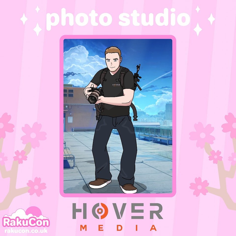 We're excited to announce that @hovermediacosplay will be back with their photography studio at RakuCon! 🌸 The perfect place for your cosplay photos! 📷 You can find their studio in Conference Room 1! 💕 

#rakucon #animeconvention #ukconvention #co