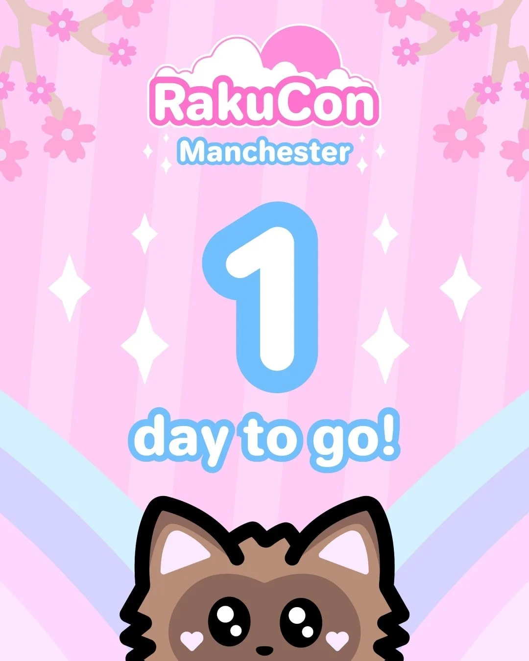 1 day until RakuCon!! π©·π Are you raku ready?!! Get your tickets now whilst they're still available! π Link in bio! πΈ 
#convention #animeconvention #ukconvention #comiccon #rakucon