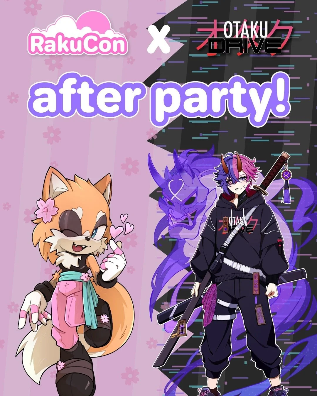 The RakuCon X @otakudriveevents after party is tonight at Mother Mary's from 21:00 till 3:00!! ππ We hope you're raku ready!! π€πΈπ©· Get your tickets now!
#convention #animeconvention #ukconvention #comiccon #anime #manga #kawaii #rakucon