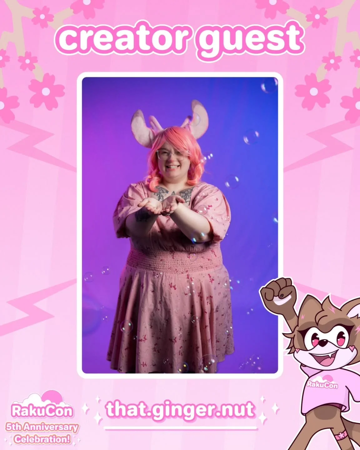 ✨ Creator guest announcement! ✨ 
We're excited to announce @that.ginger.nut will be joining us at RakuCon! 🌸

📸 by @hovermediacosplay

#convention #animeconvention #ukconvention #comiccon #rakucon