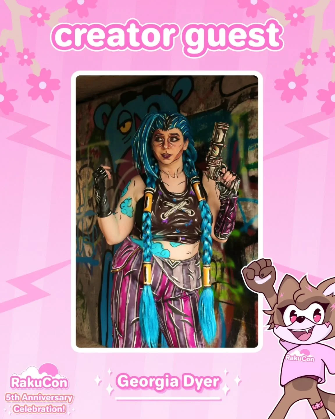 ✨ Creator guest announcement! ✨ 
We're excited to announce that @xgeorgiadyerx will be joining us at RakuCon! 🌸

#convention #animeconvention #ukconvention #comiccon #rakucon