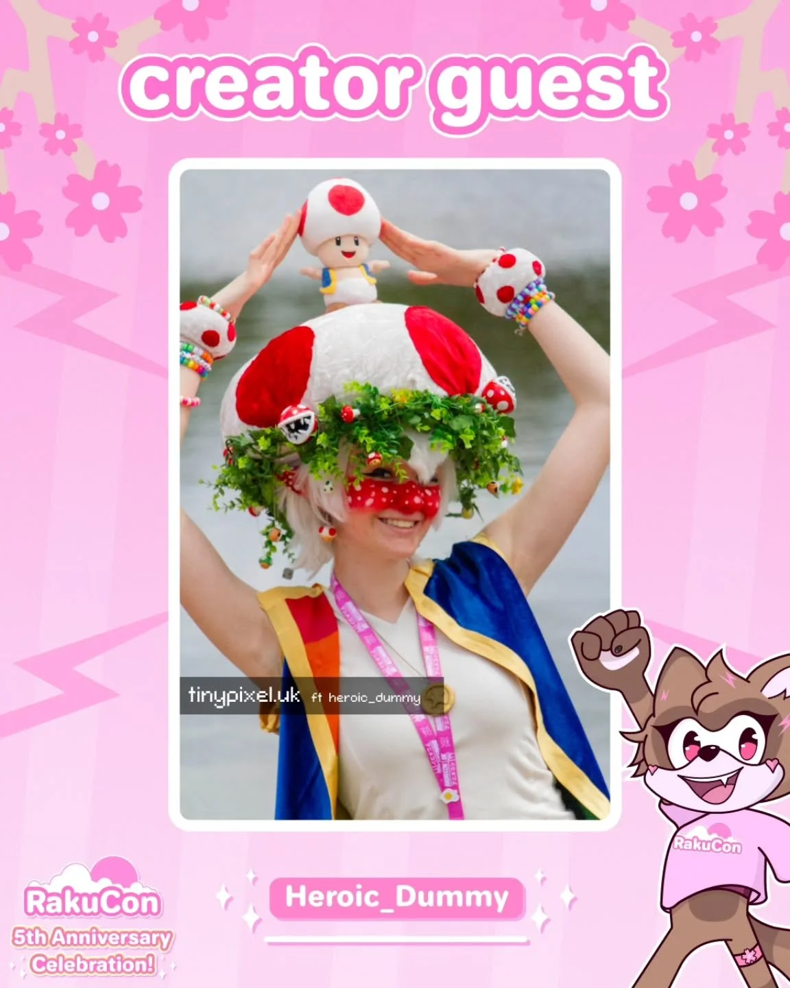 ✨ Creator guest announcement! ✨ 
We're excited to announce that @heroic_dummy will be joining us at RakuCon! 🌸

📸 by @tinypixeluk

#convention #animeconvention #ukconvention #comiccon #rakucon