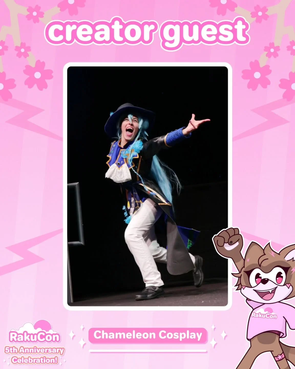 ✨ Creator guest announcement! ✨ 
We're excited to announce that @chameleon.cosplay will be joining us at RakuCon! 🌸

📸 by @helloimfran

#convention #animeconvention #ukconvention #comiccon #rakucon