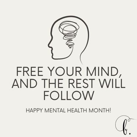 Happy first day of Mental Health Month! ✨

This is the perfect time to prioritize your mental health and well-being. Remember, taking care of your mental health is just as important as taking care of your physical health. 

Let's make a commitment to