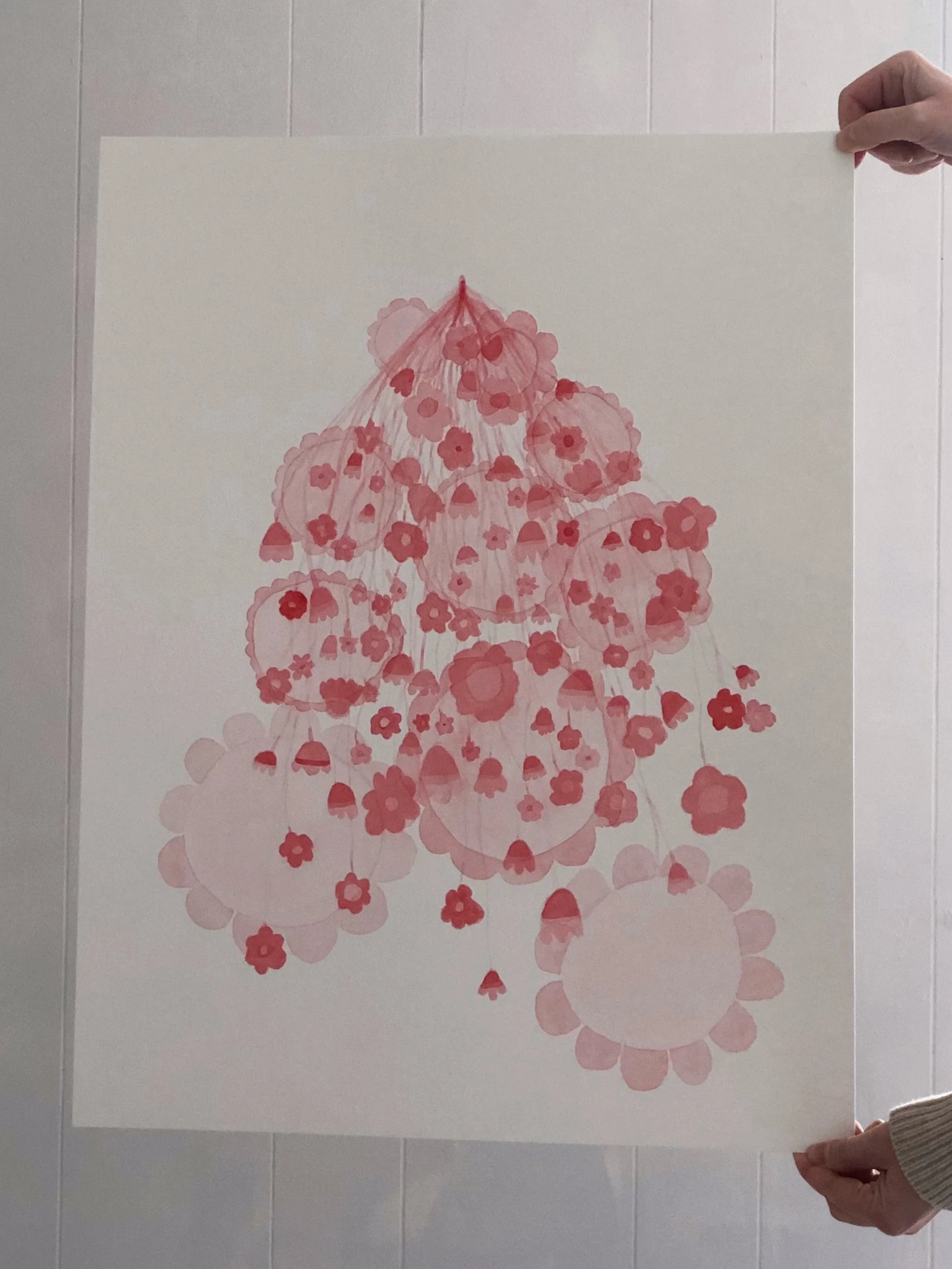 Shirley Broken In The Bath. Watercolour  on 450gsm Paper: 50x65cm. For further information and availability please email: kellyconnorartist@gmail.com