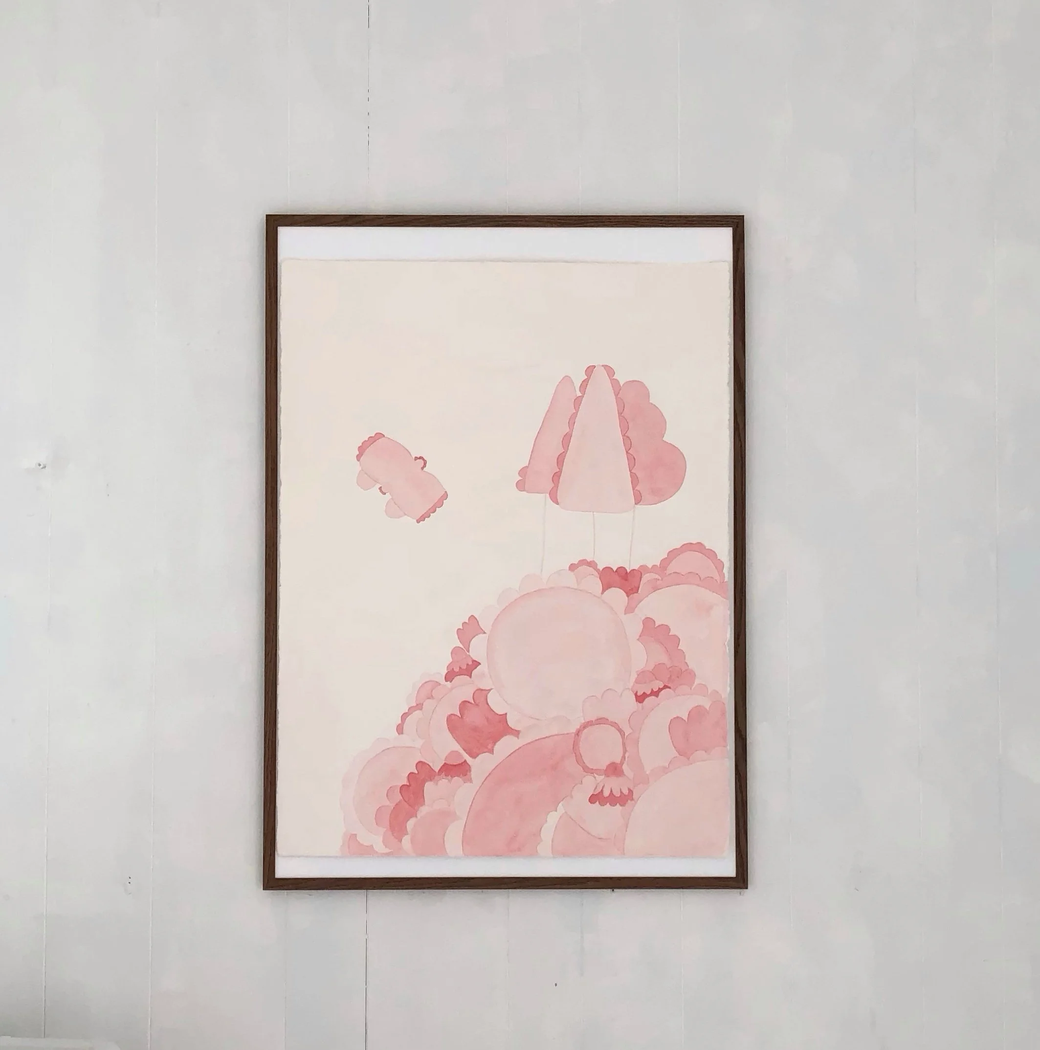 Connection To The Mother Was Total. Connection To The Mother Was Zero. Watercolour on Arches 640gsm paper with Arches Logo in corner and Two raw edges : 22x30in : 56X76cm
