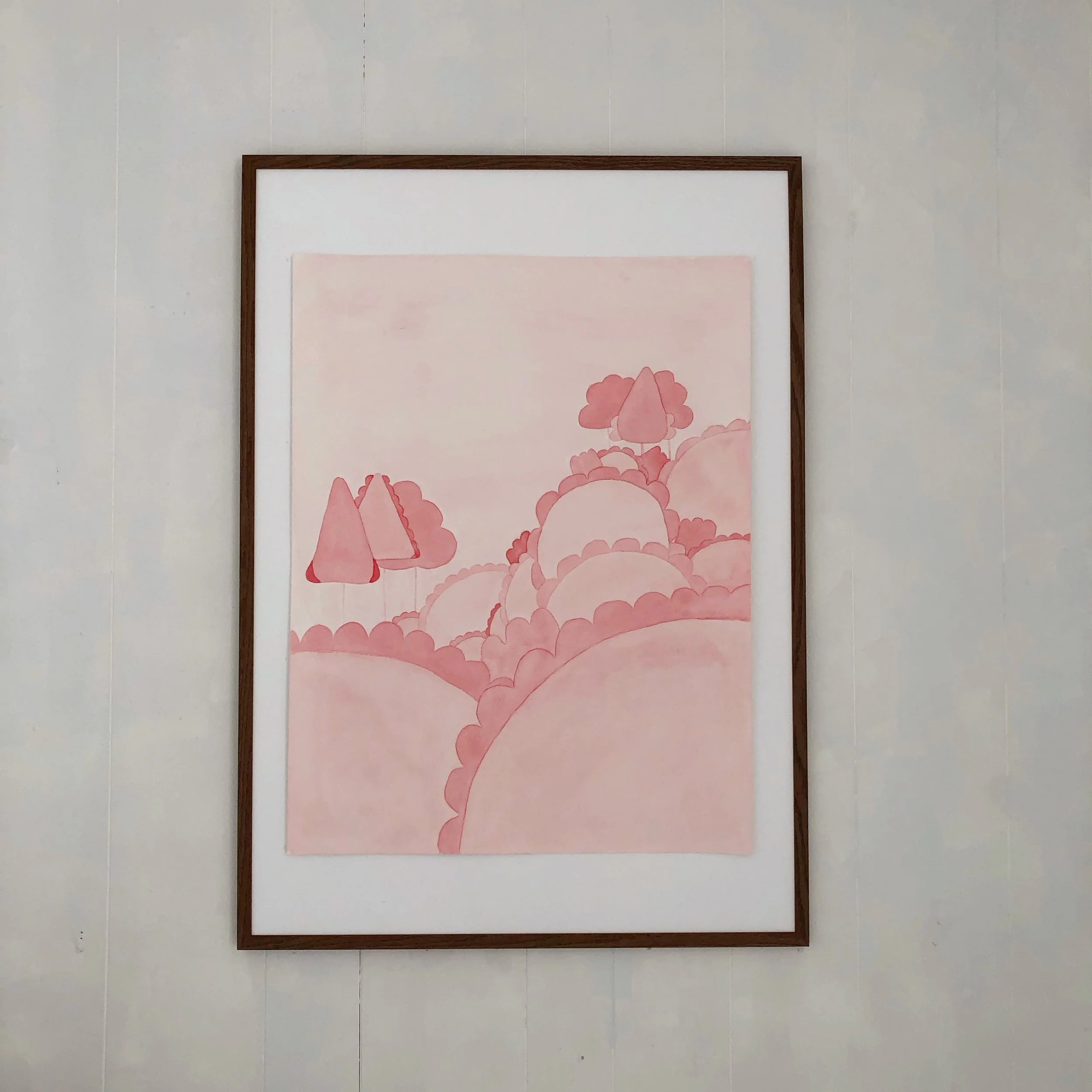 I Plant My Garden Again. Watercolour on 450gsm Paper: 50x65cm. For further information and availability please email: kellyconnorartist@gmail.com