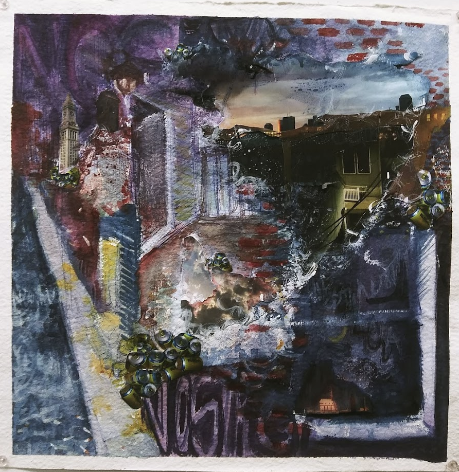 "Nostalgia"
watercolor and collage, 16"x16"

2020