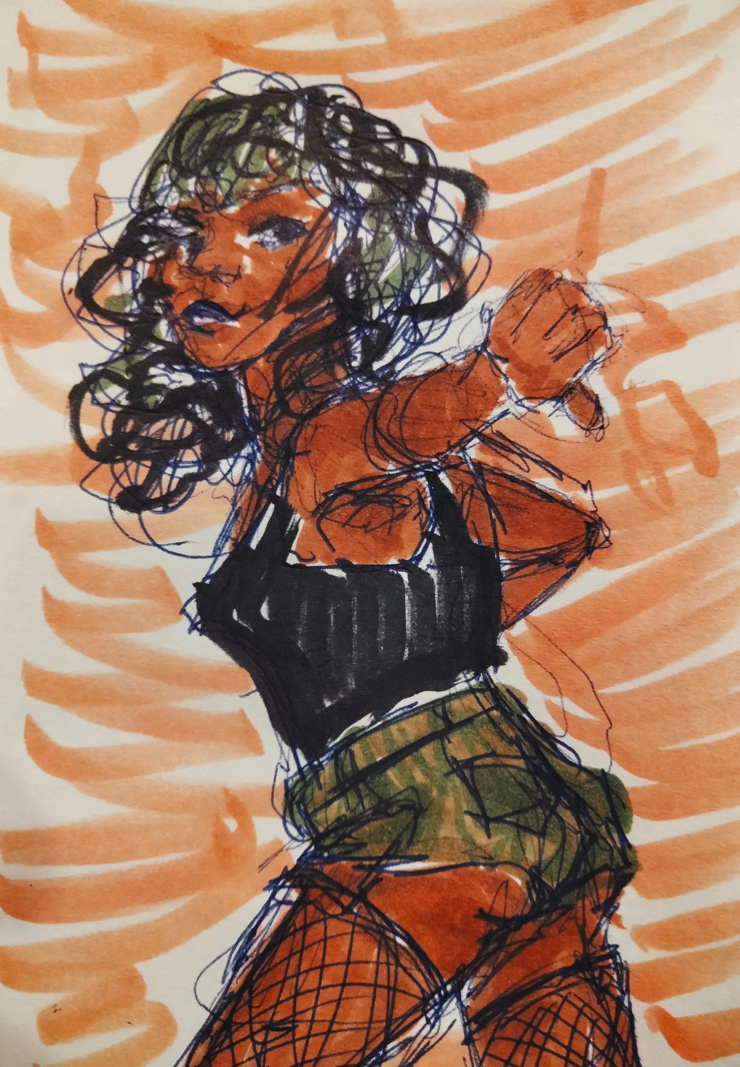 "Knock Knock"

Pit Series 

ballpoint and marker, 3.5"x5"
2021