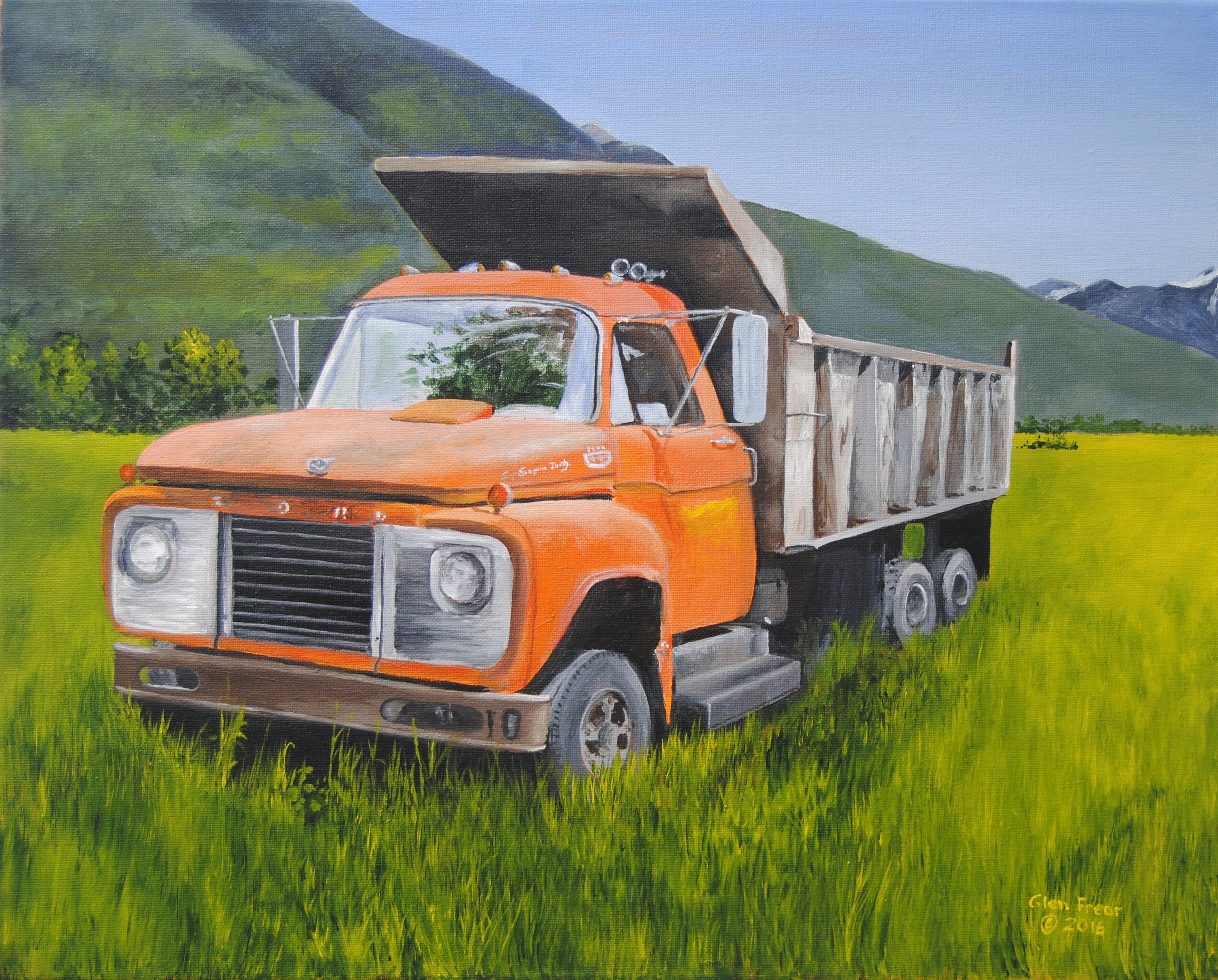 Outstanding in the Field 16x20 acrylics on canvas