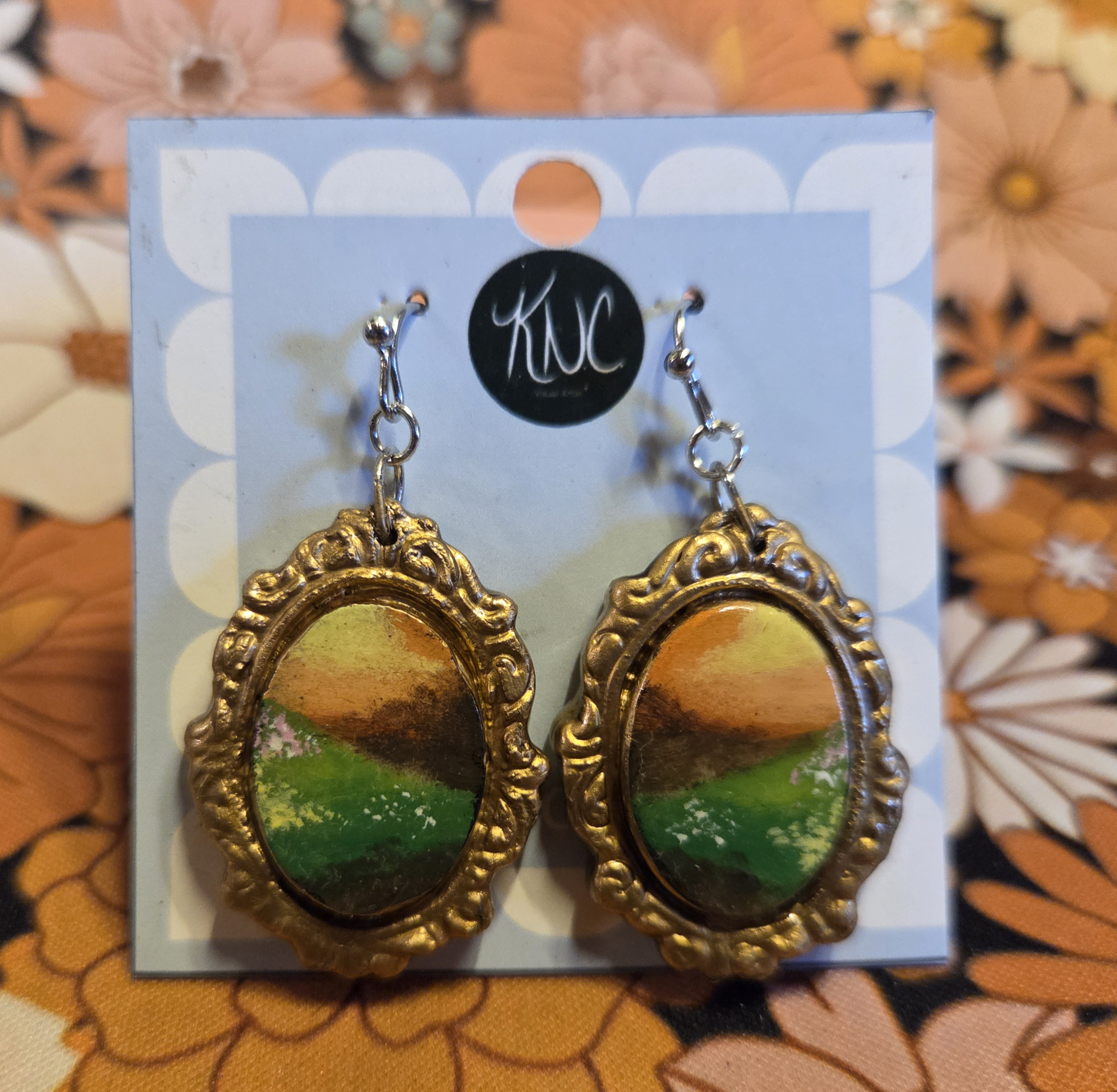 Orange Sunset Earrings