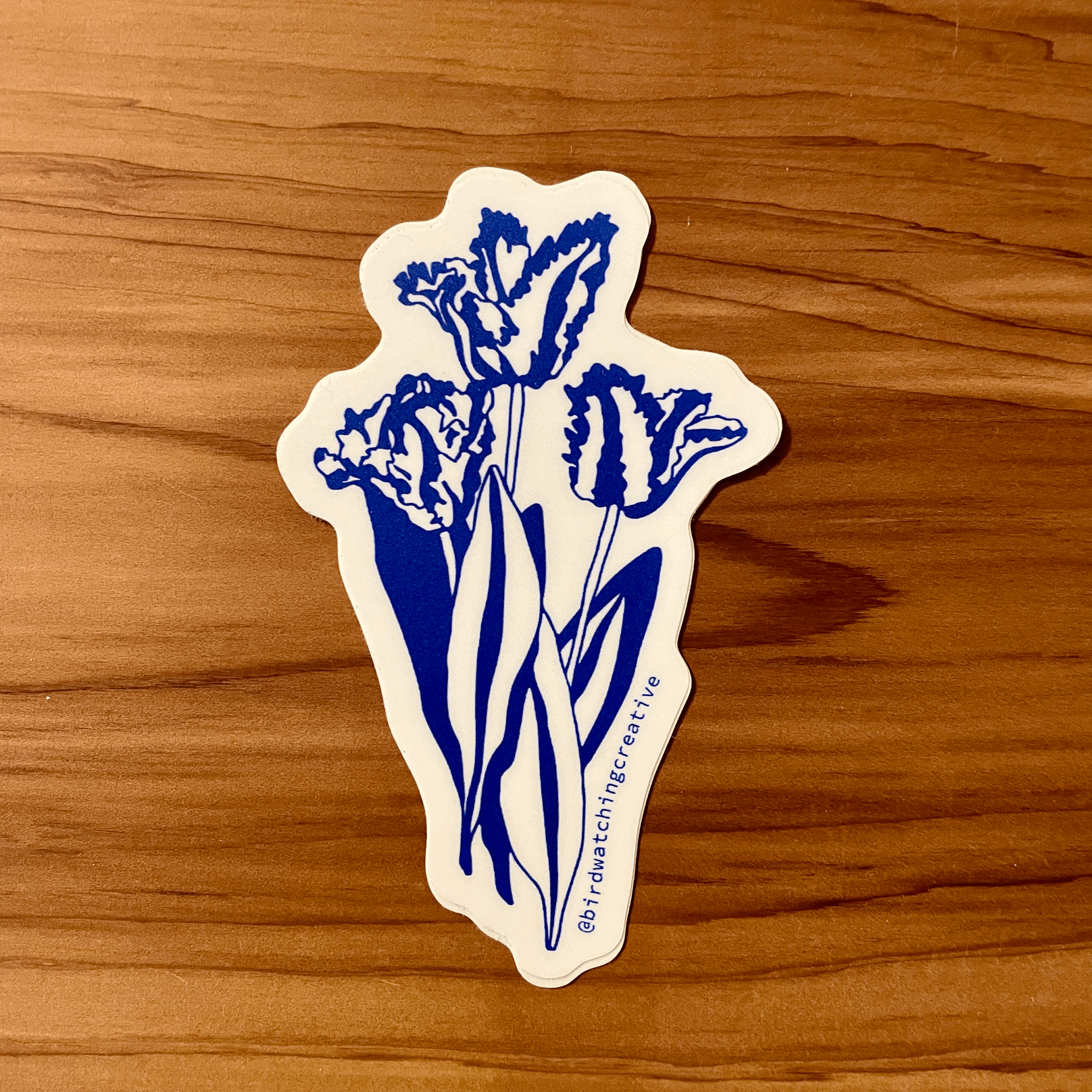 Parrot Tulips Sticker