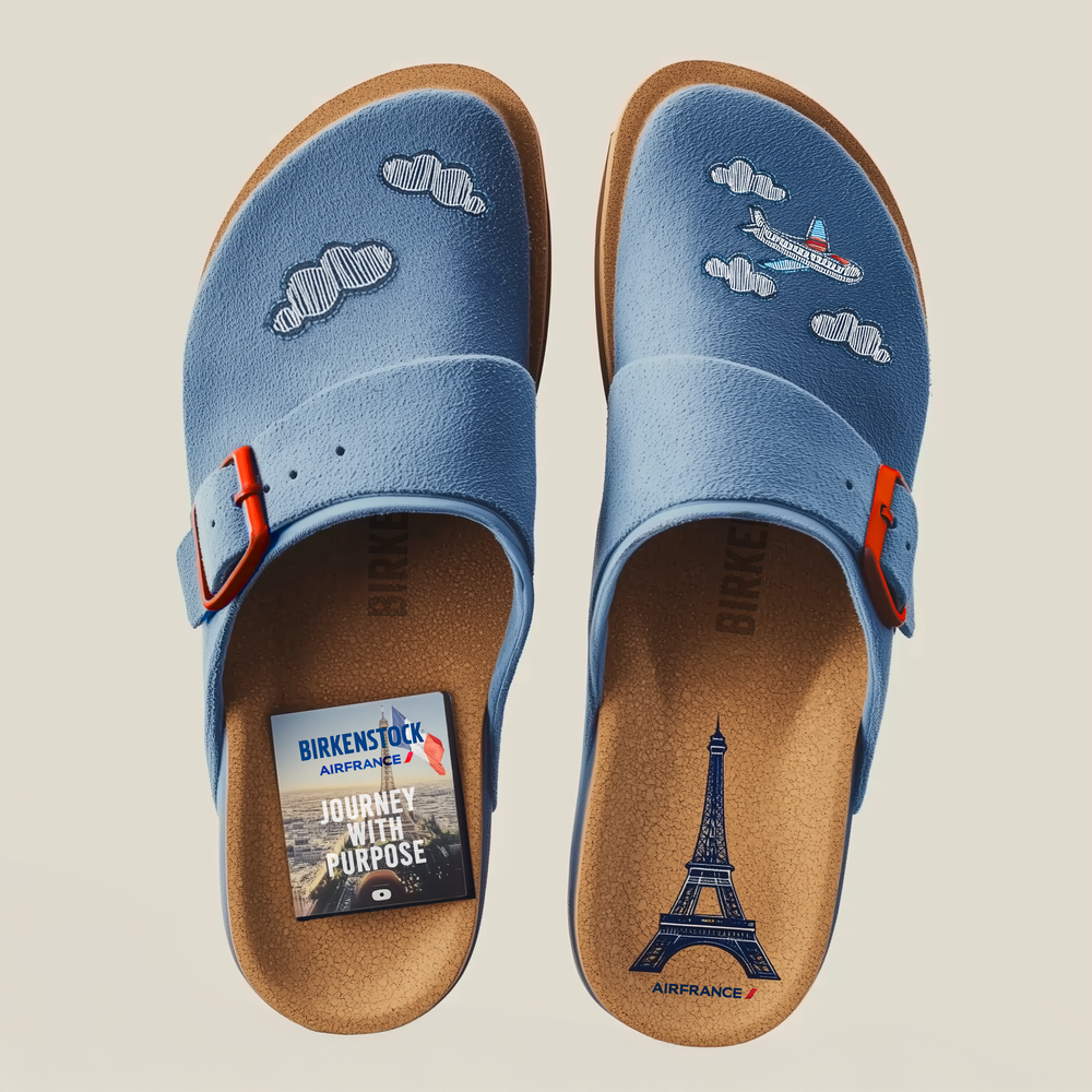 Birkenstock x Air France — conceptual work by Liana Nastase