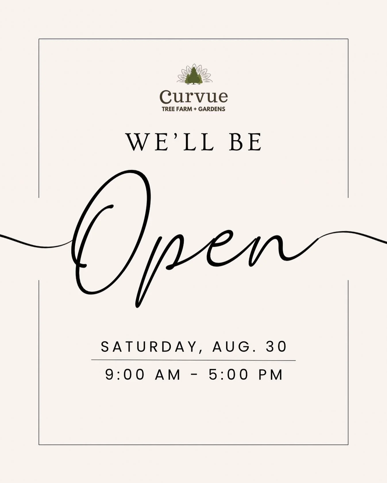 We&rsquo;ve decided to open this Saturday as well! Now is a fantastic time to plant. This will be your 𝐋𝐀𝐒𝐓 𝐂𝐇𝐀𝐍𝐂𝐄 to grab these plants at these incredible prices! 

#curvuetreefarmandgardens #eauclaire #chippewavalley #curvuegardencenter #