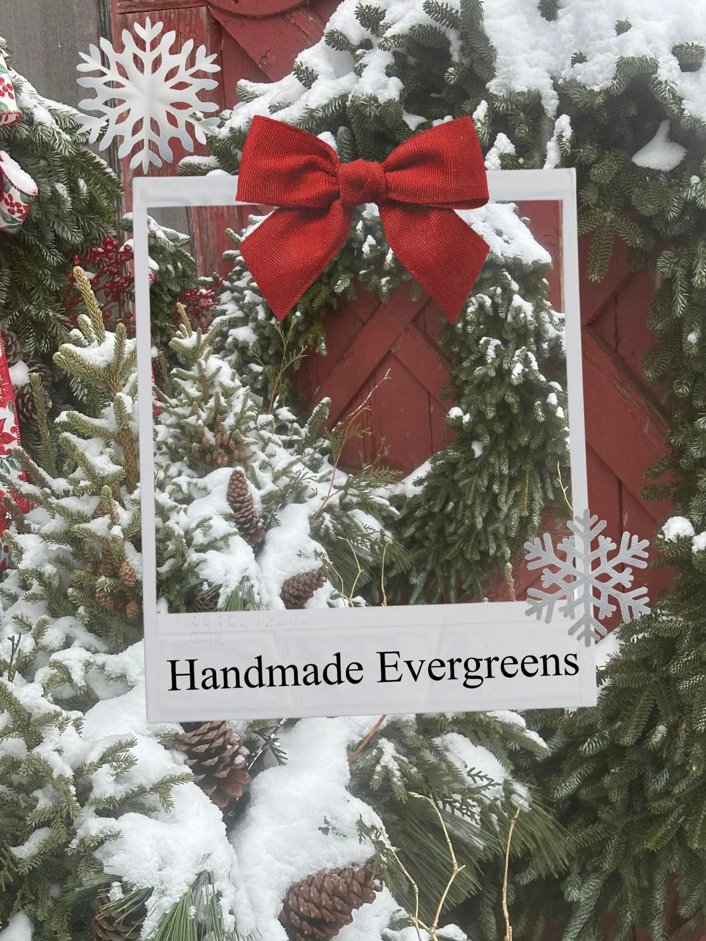 Are you looking for larger wreaths, porch pots or garland? We are still making them! We&rsquo;ve got 36&rdquo;, 48&rdquo; + even 60&rdquo; wreaths ready for you. Want custom length garland? Give us a call and we can have it ready the next day or when