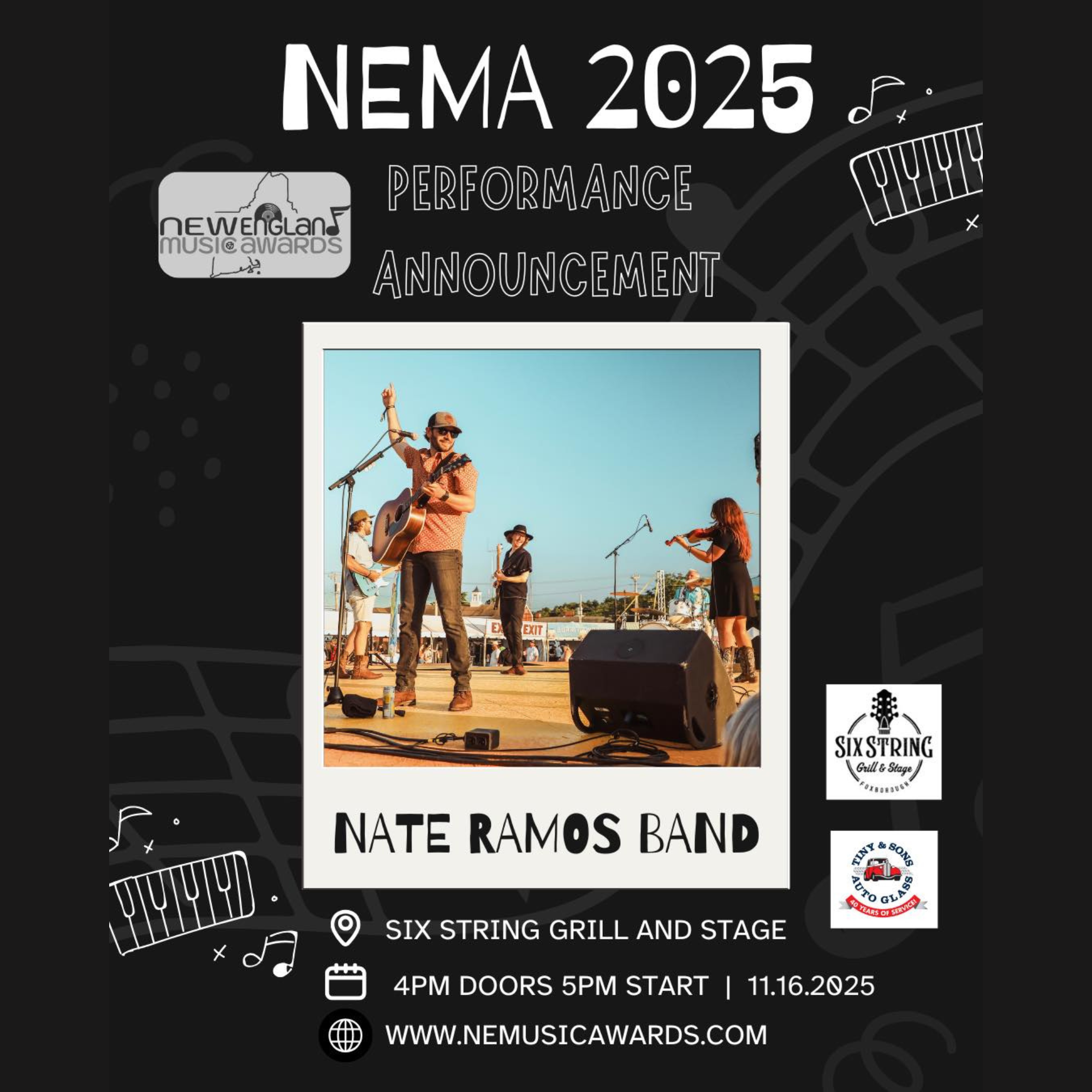 Nate Ramos Band at New England Music Awards