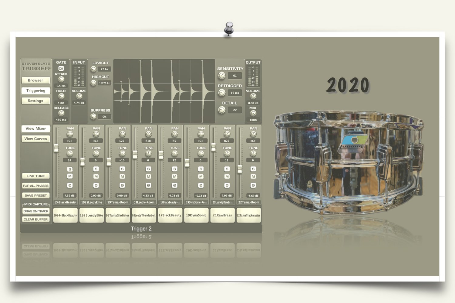 Slate Trigger Ludwig Supraphonic